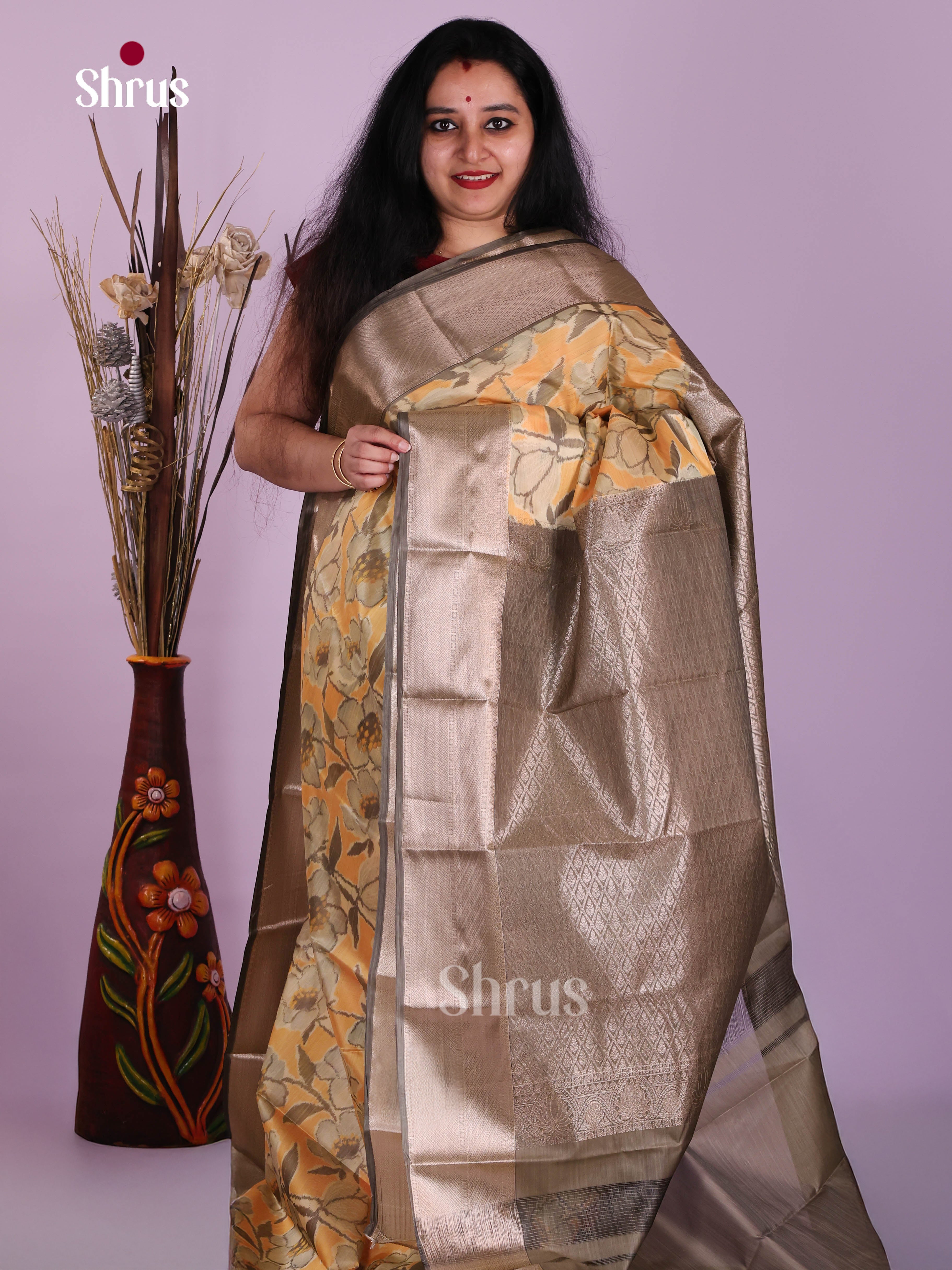 DJS29077 - Kanchipuram-halfpure Saree