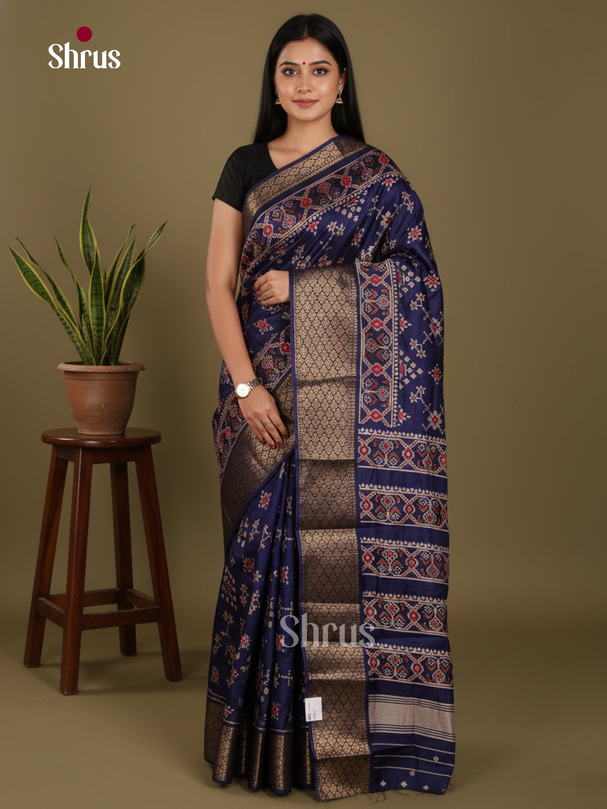 DJS30008 - Semi Crepe Saree - Shop on Shrus.com