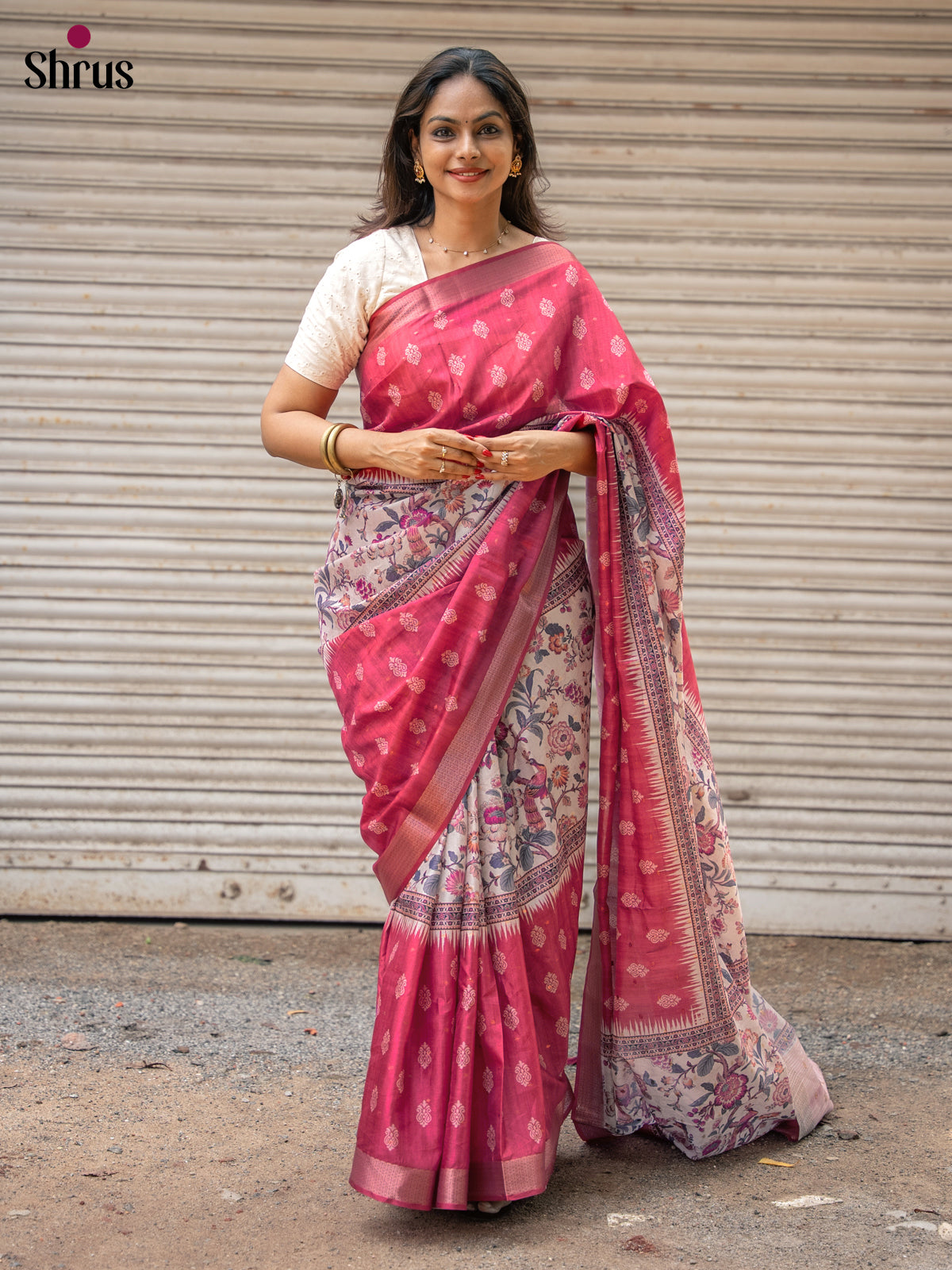 DJS30081 - Semi Dola silk Saree