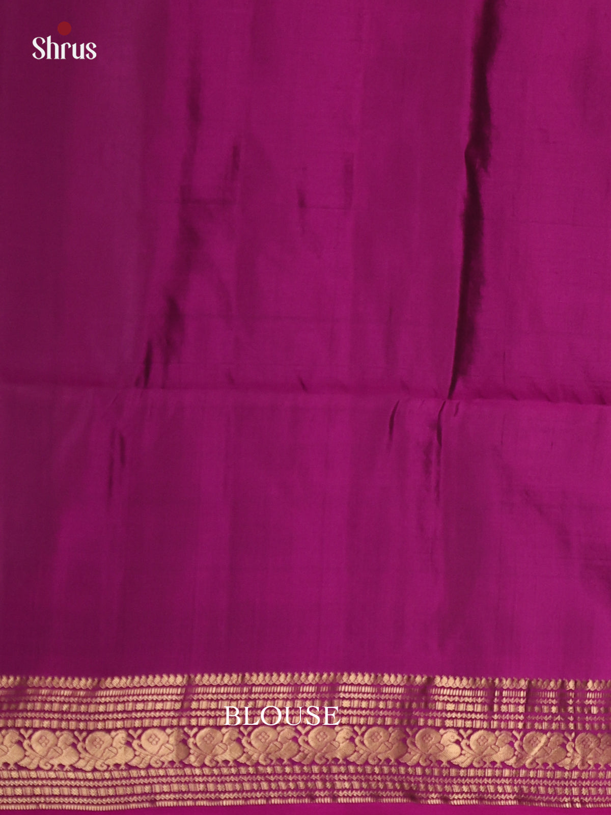 Timeless Purple Soft Silk Saree with gold peacock Buttas & rich zari brocade pallu - Shop on Shrus.com
