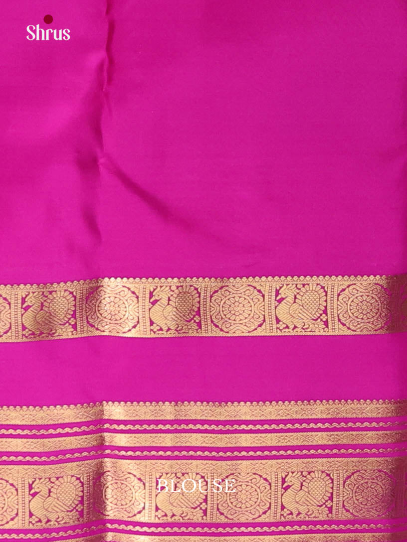 Pink & Majenta- Kanchipuram-halfpure Saree