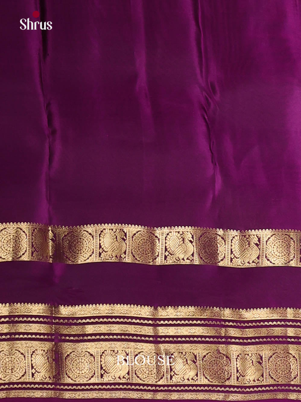 Grey & Purple - Kanchipuram-halfpure Saree