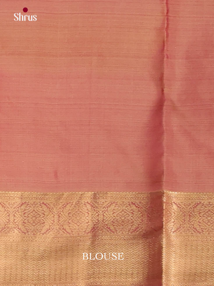 Red & Brown - Kanchipuram-halfpure Saree