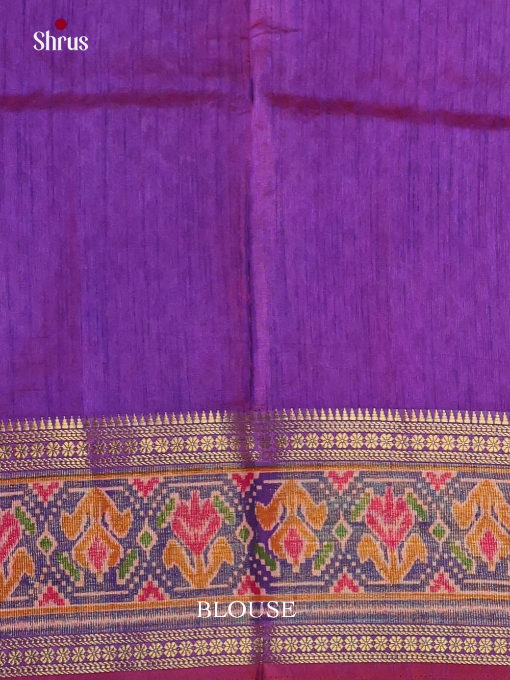 Pink & Purple - Semi Patola Saree