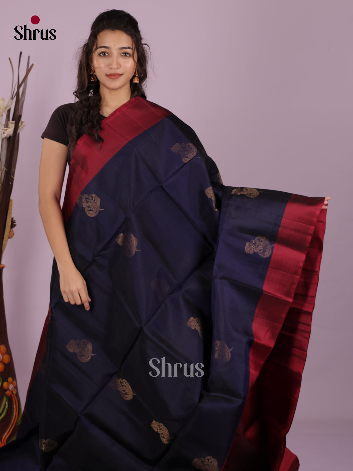 DKS03001 - Softsilk-halfpure Saree - Shop on Shrus.com