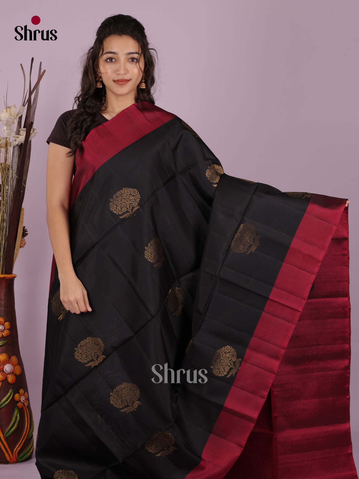 DKS03002 - Softsilk-halfpure Saree - Shop on Shrus.com