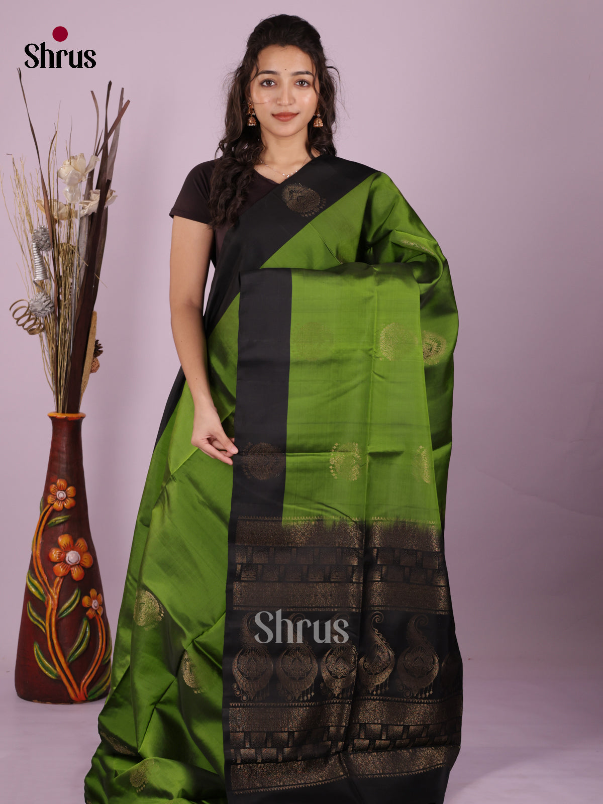 DKS03006 - Softsilk-halfpure Saree - Shop on Shrus.com