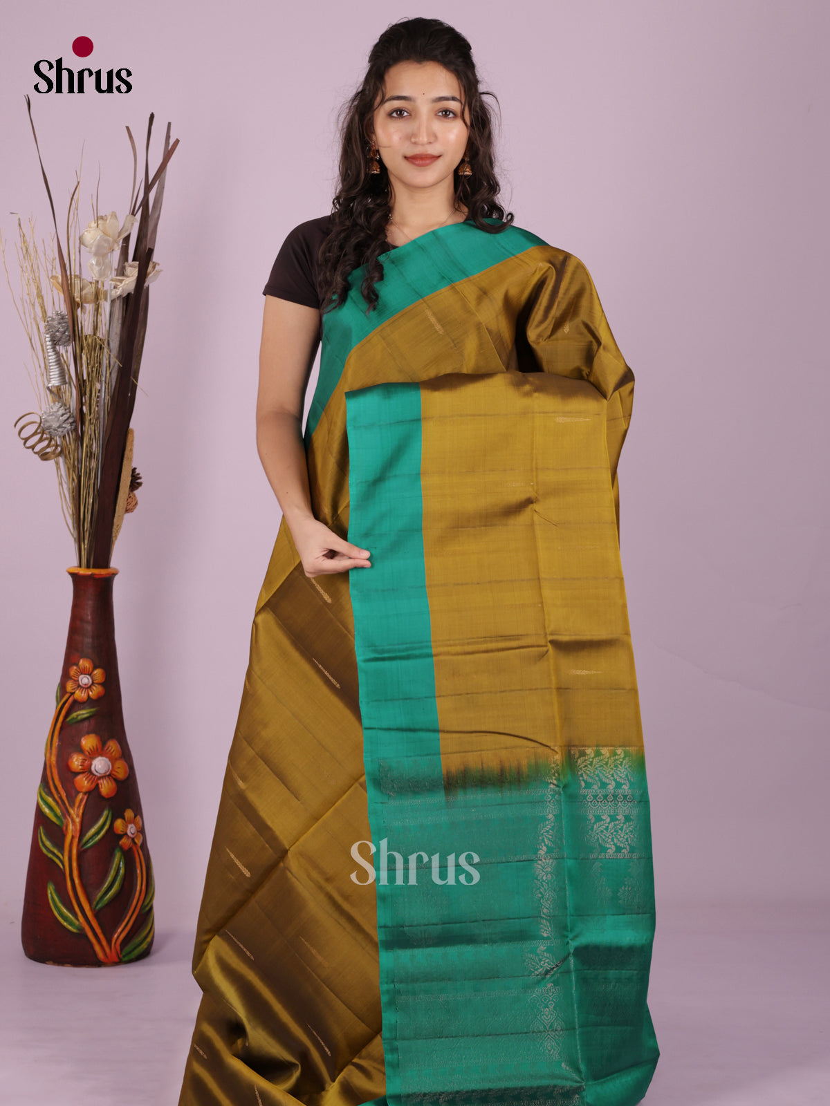DKS03013 - Softsilk-halfpure Saree - Shop on Shrus.com