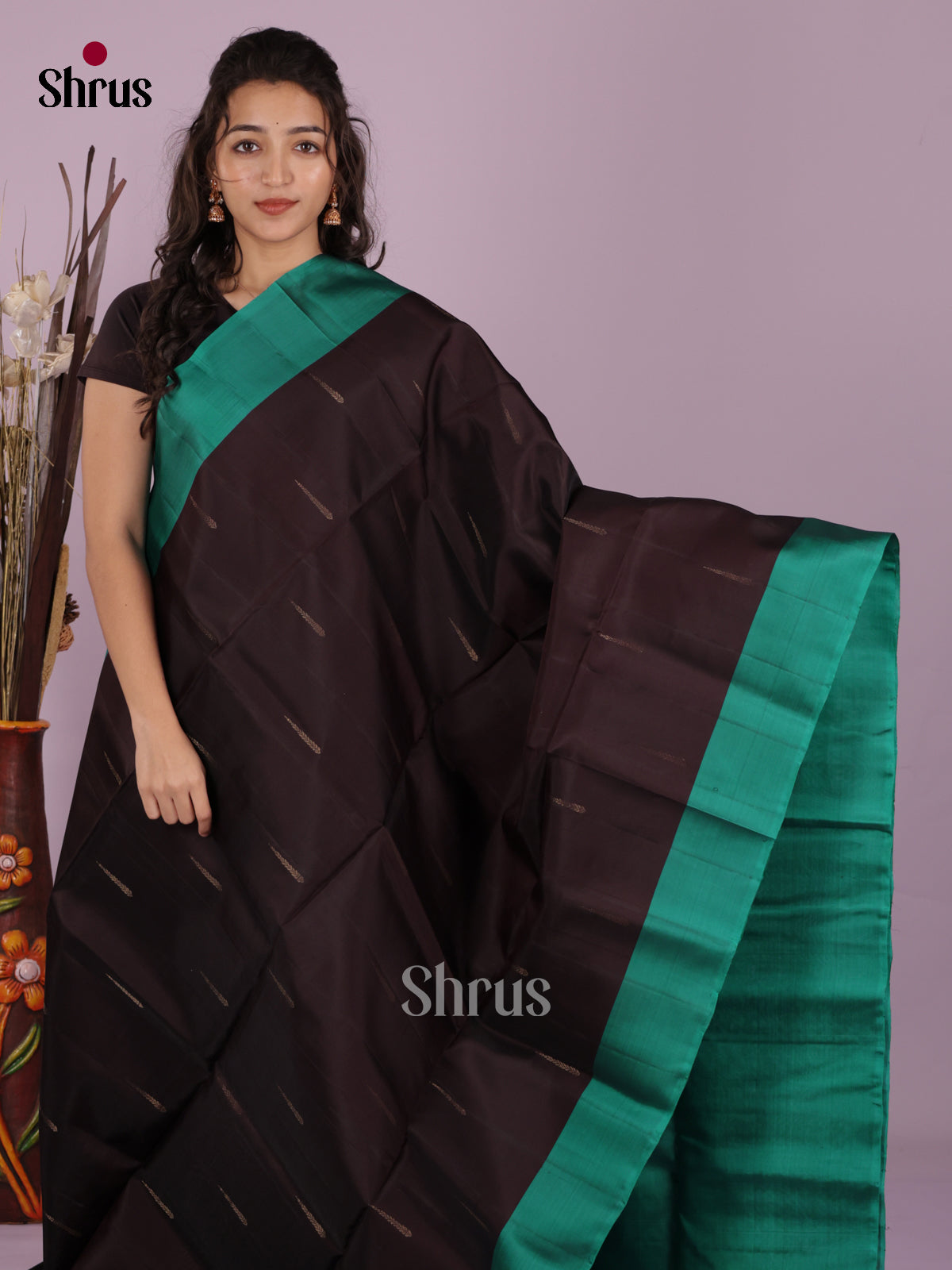 DKS03014 - Softsilk-halfpure Saree - Shop on Shrus.com