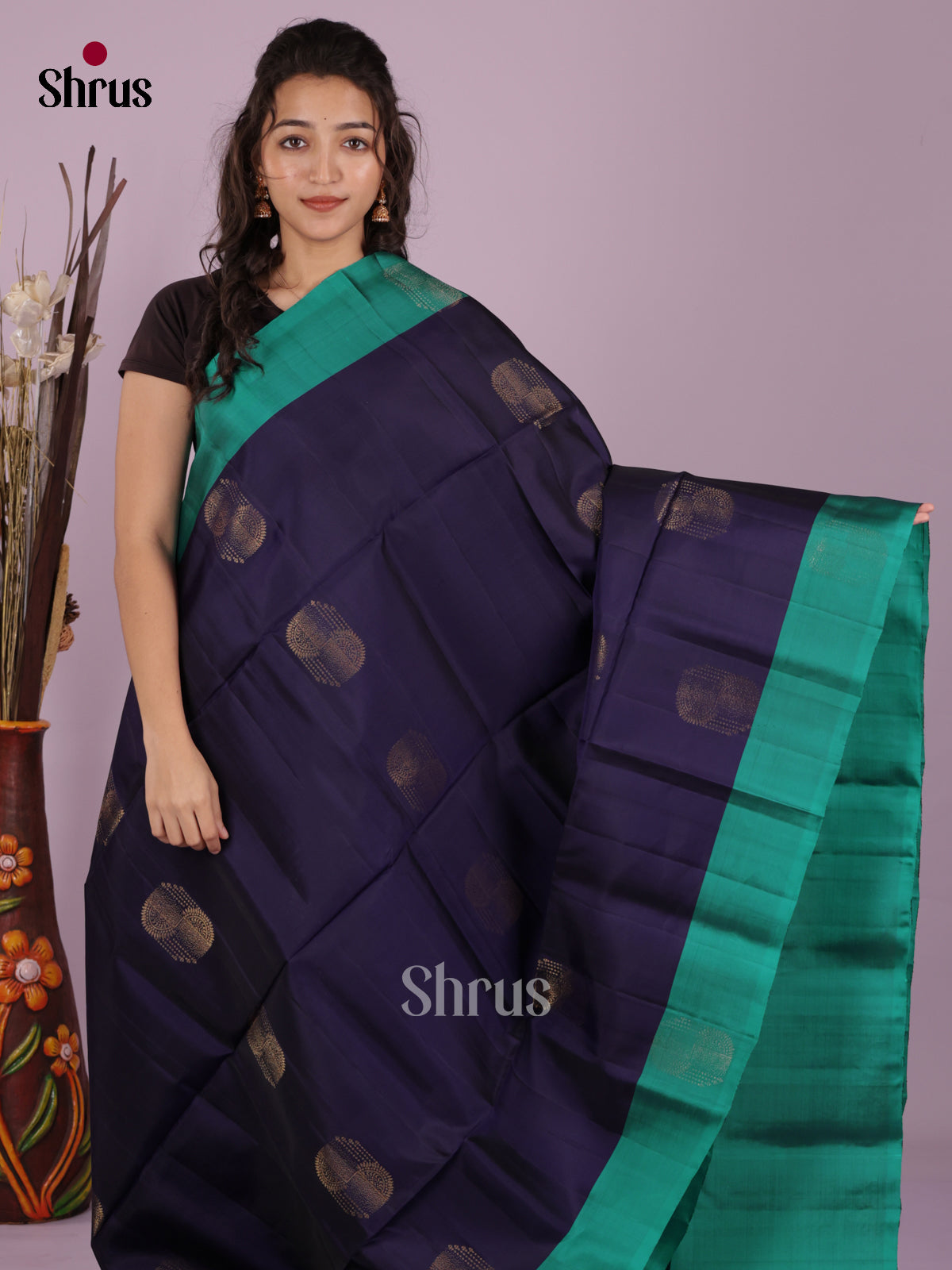 DKS03015 - Softsilk-halfpure Saree - Shop on Shrus.com