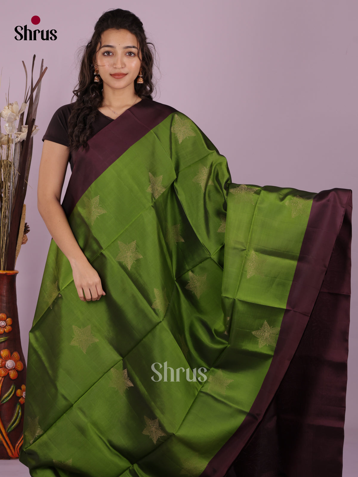 DKS03020 - Softsilk-halfpure Saree - Shop on Shrus.com