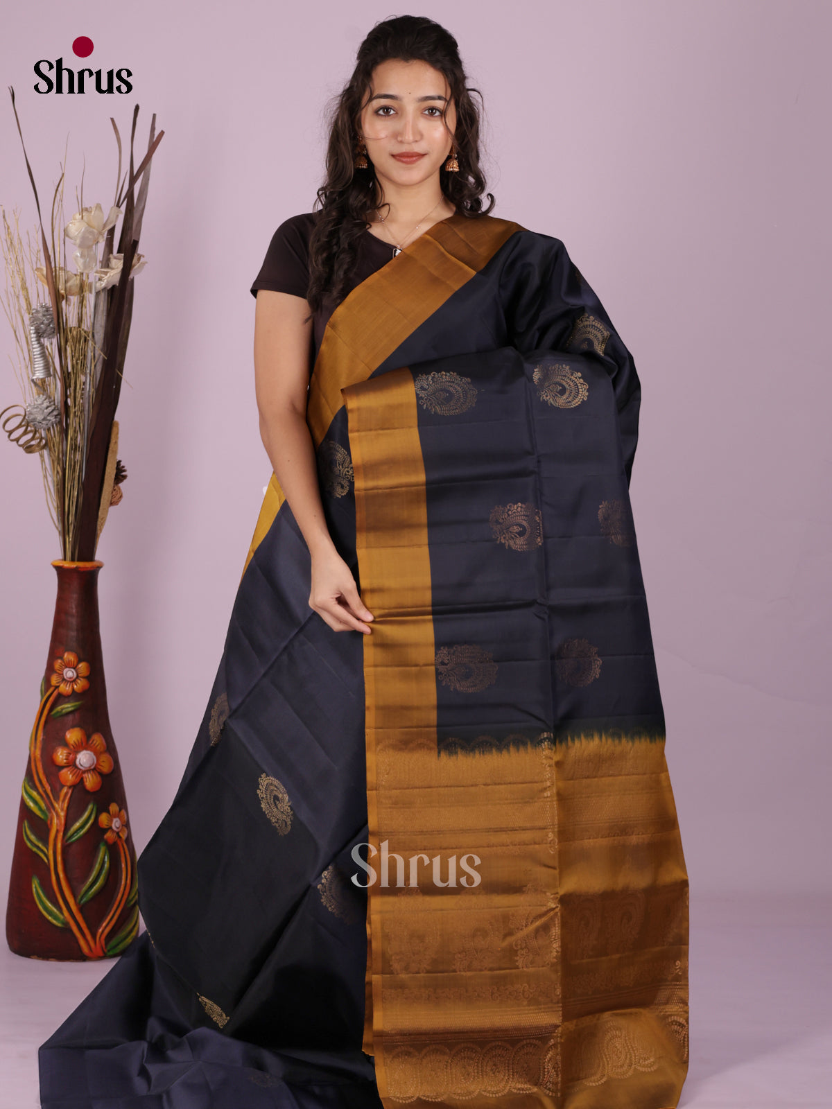 DKS03026 - Softsilk-halfpure Saree - Shop on Shrus.com