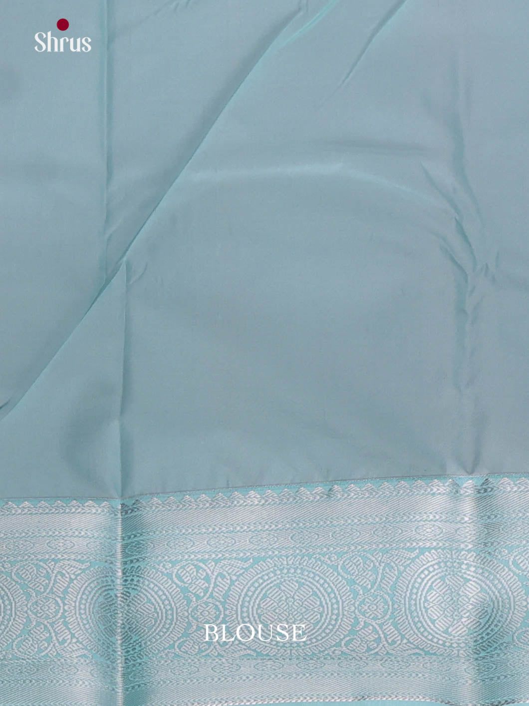 Red & Light Blue- Semi Kanchipuram Saree