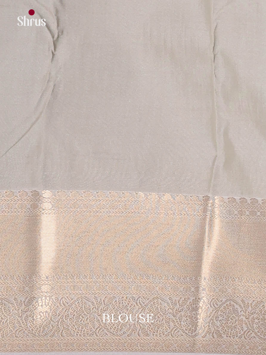 Blue & Grey - Semi Kanchipuram Saree