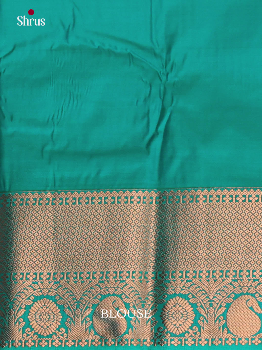 Cream & Green - Semi Kanchipuram Saree
