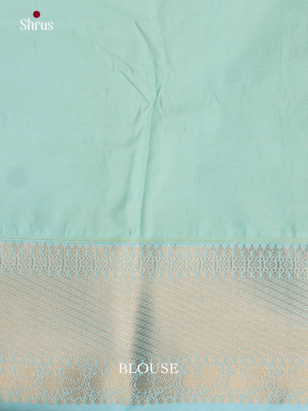 Yellow & Ice Blue- Semi Kanchipuram Saree