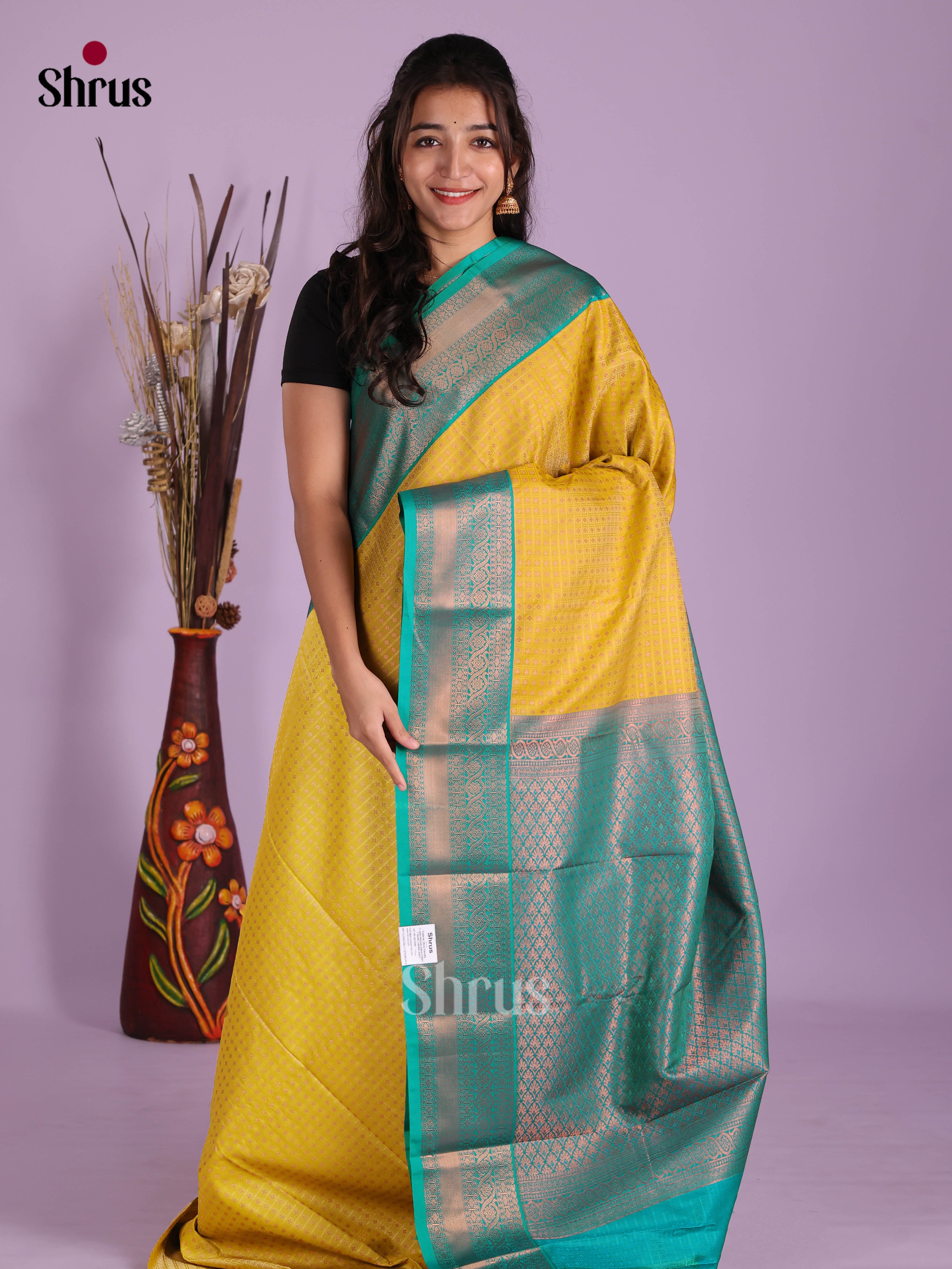 DKS03162 - Semi Kanchipuram Saree - Shop on Shrus.com