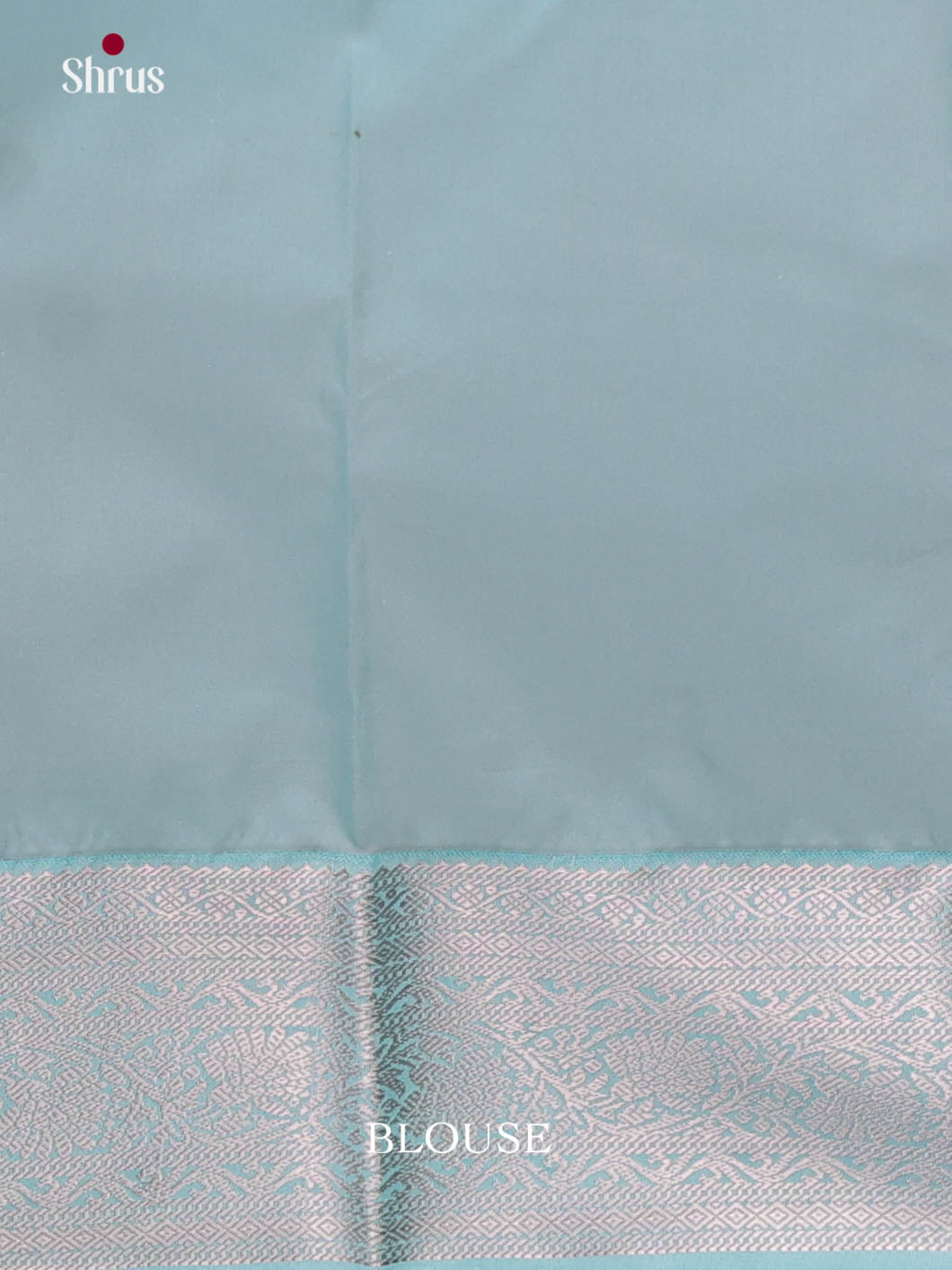 Orange & Light Blue- Semi Kanchipuram Saree