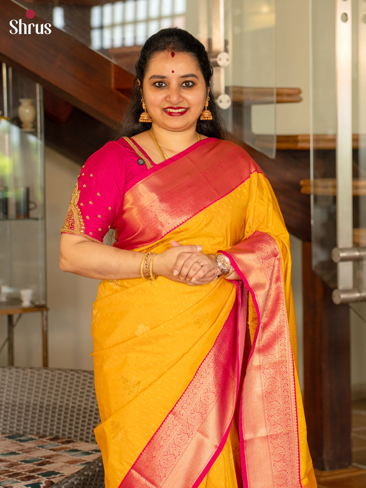 DKS03231 - Semi Kanchipuram Saree - Shop on Shrus.com