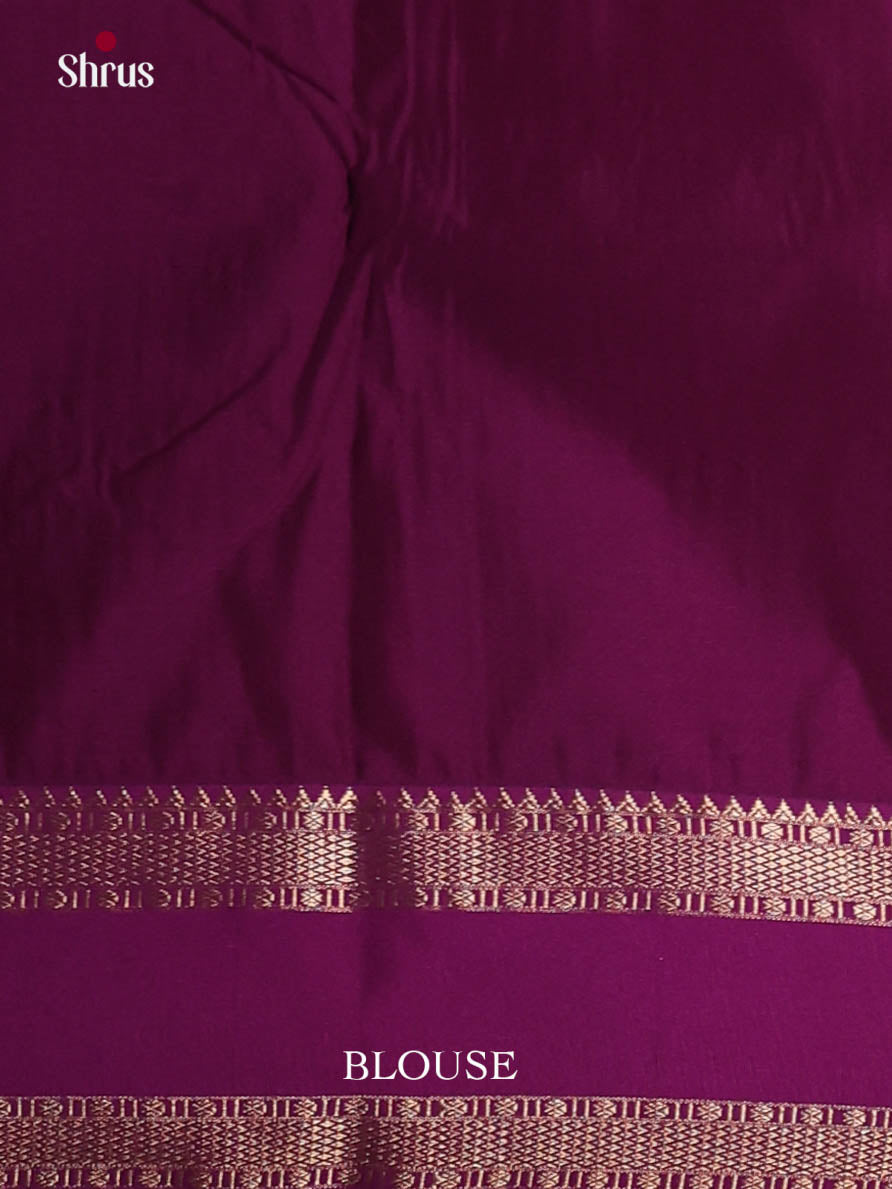 Pink & Purple - Semi Kanchipuram Saree