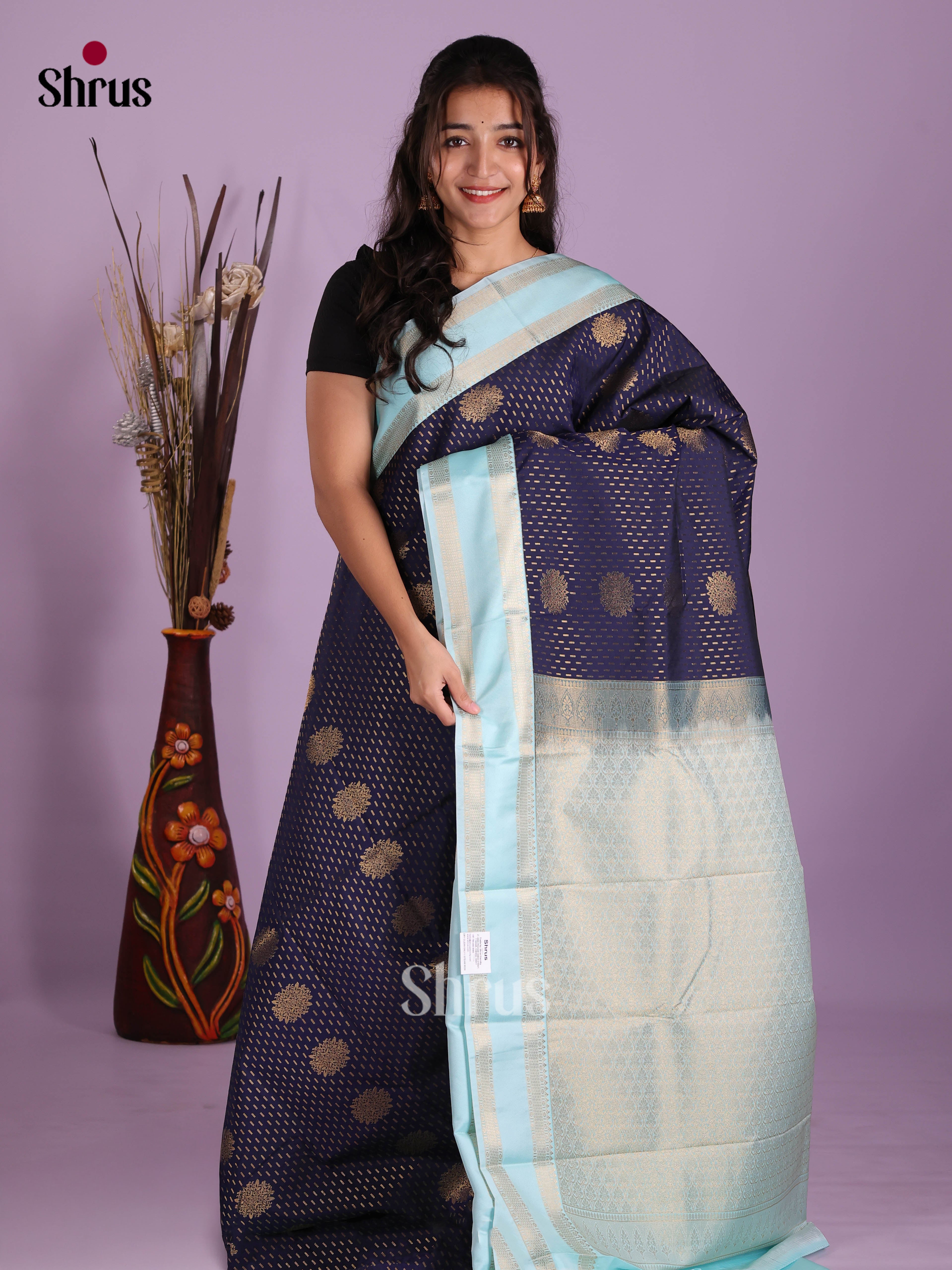 DKS03276 - Semi Kanchipuram Saree - Shop on Shrus.com