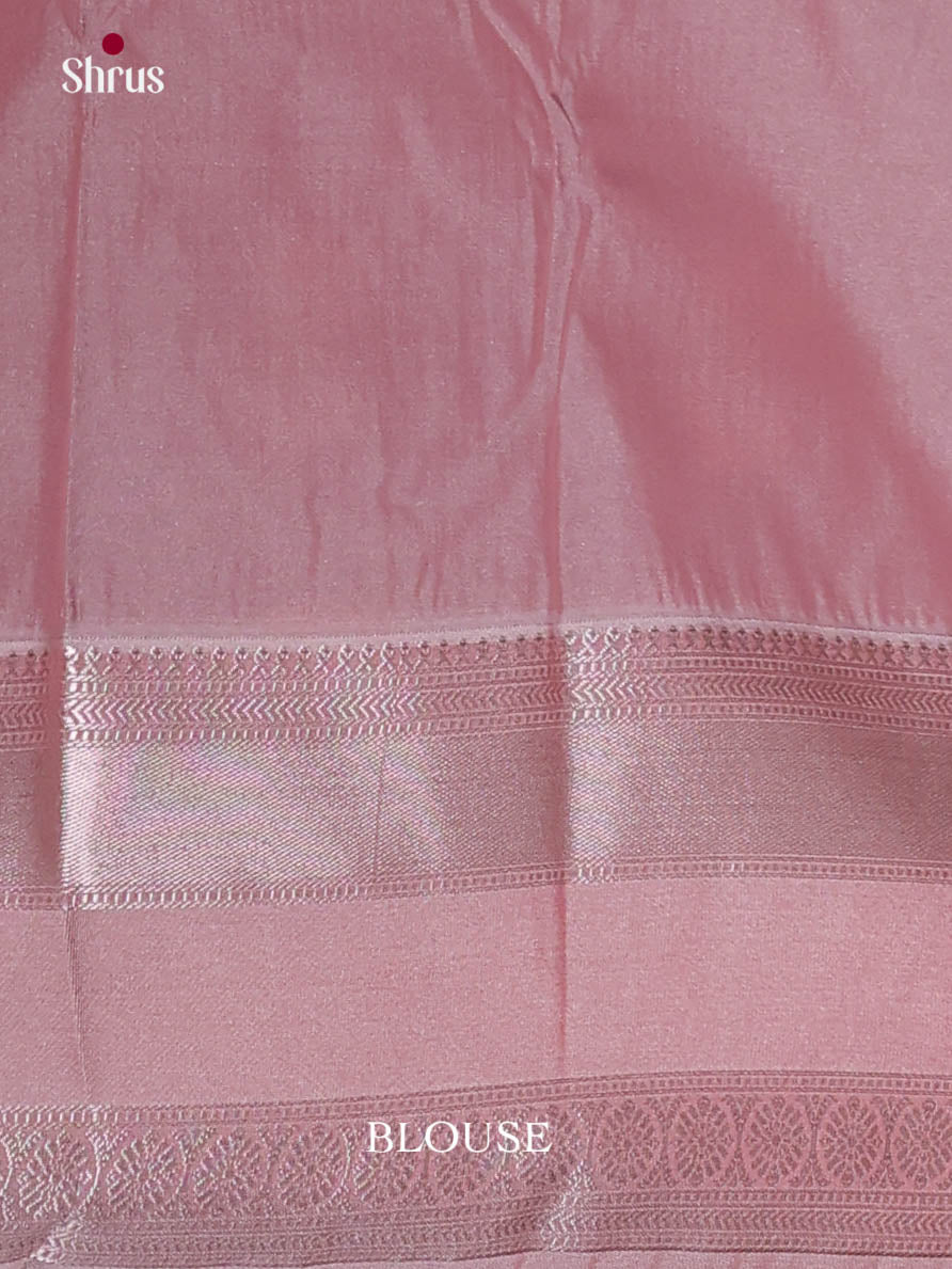 Blue & Lavender - Semi Kanchipuram Saree