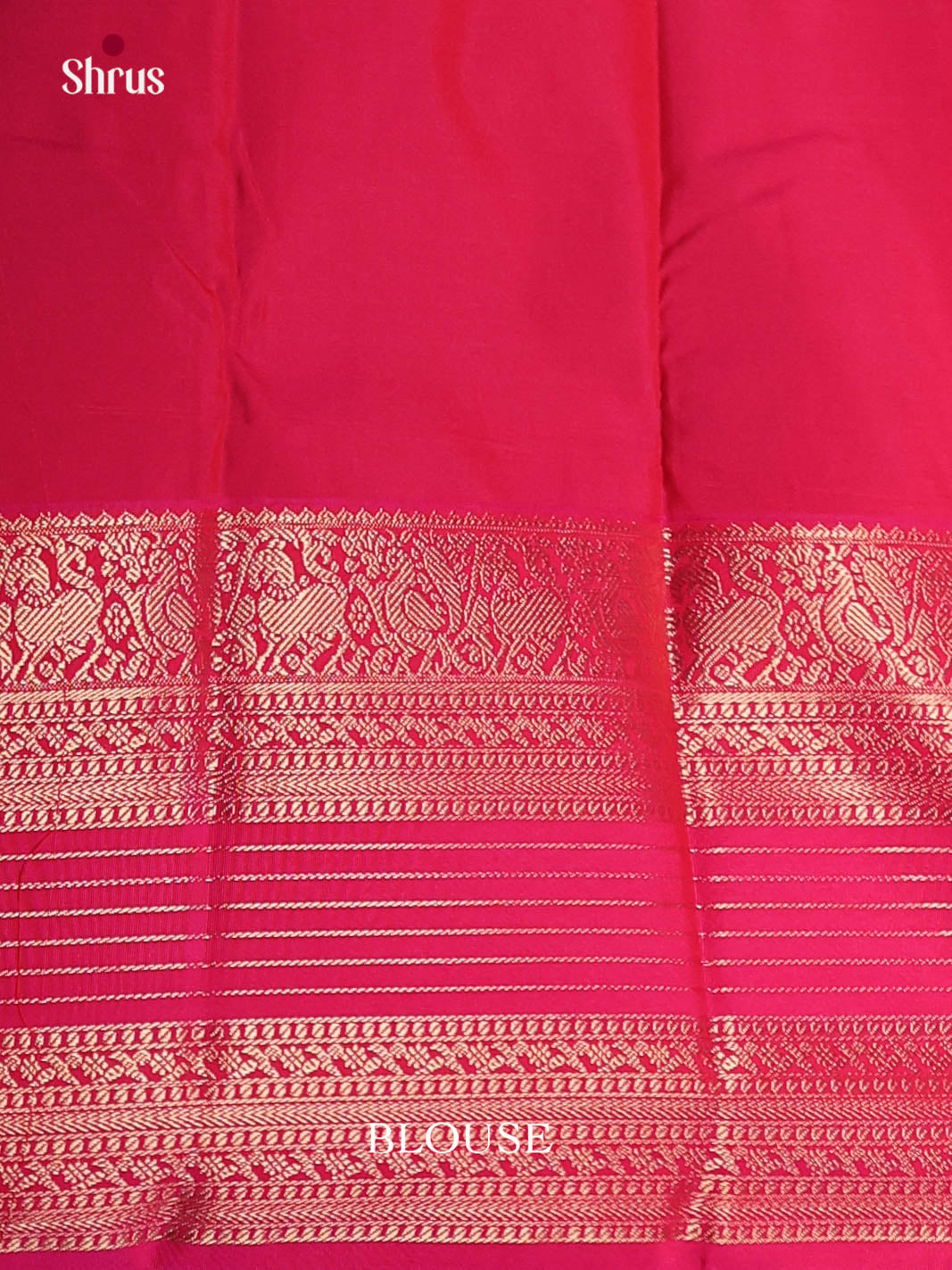 Pastel Blue & Pink - Semi Kanchipuram Saree - Shop on Shrus.com