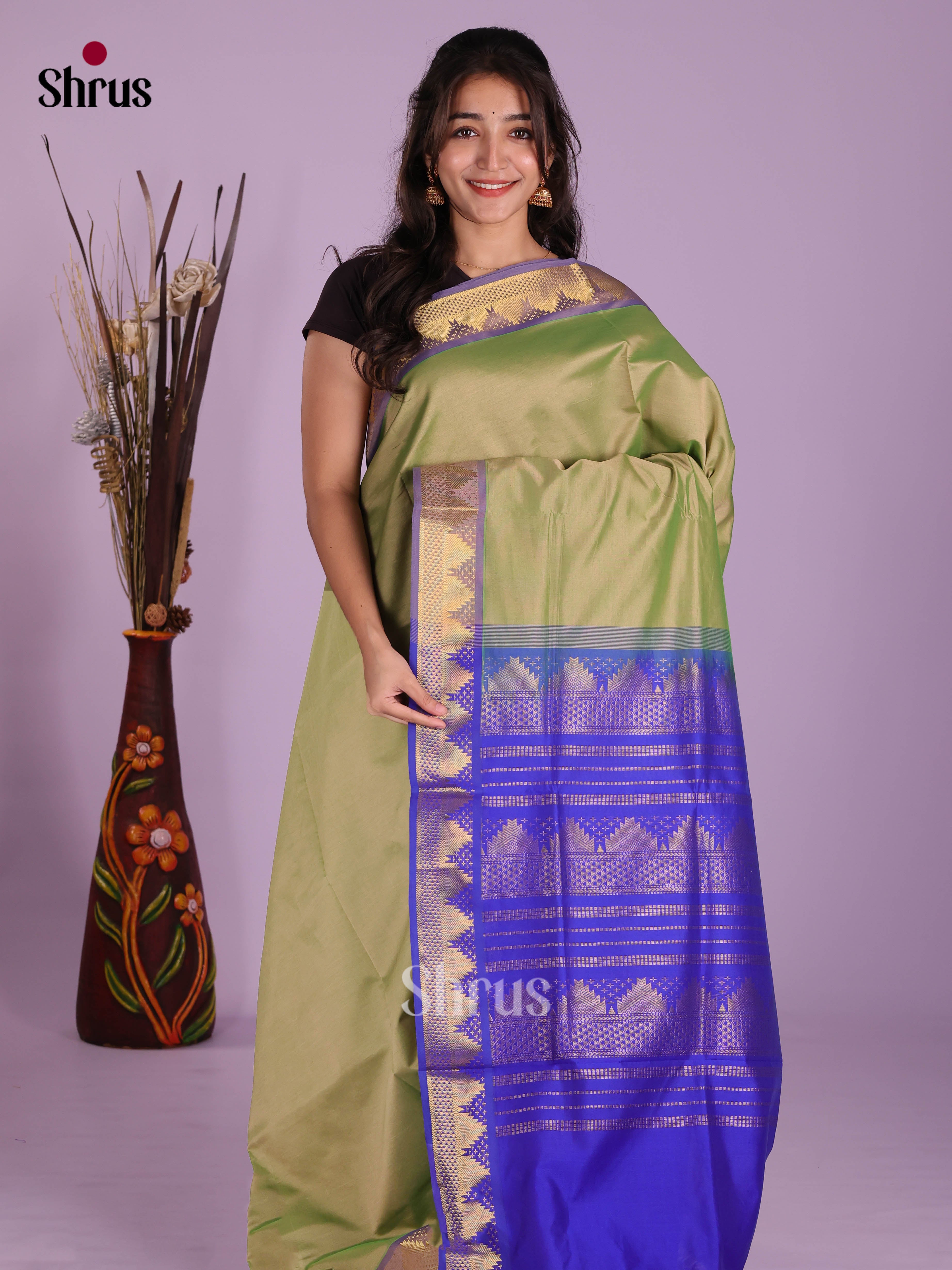 DKS04046 - Silkcotton-halfpure Saree