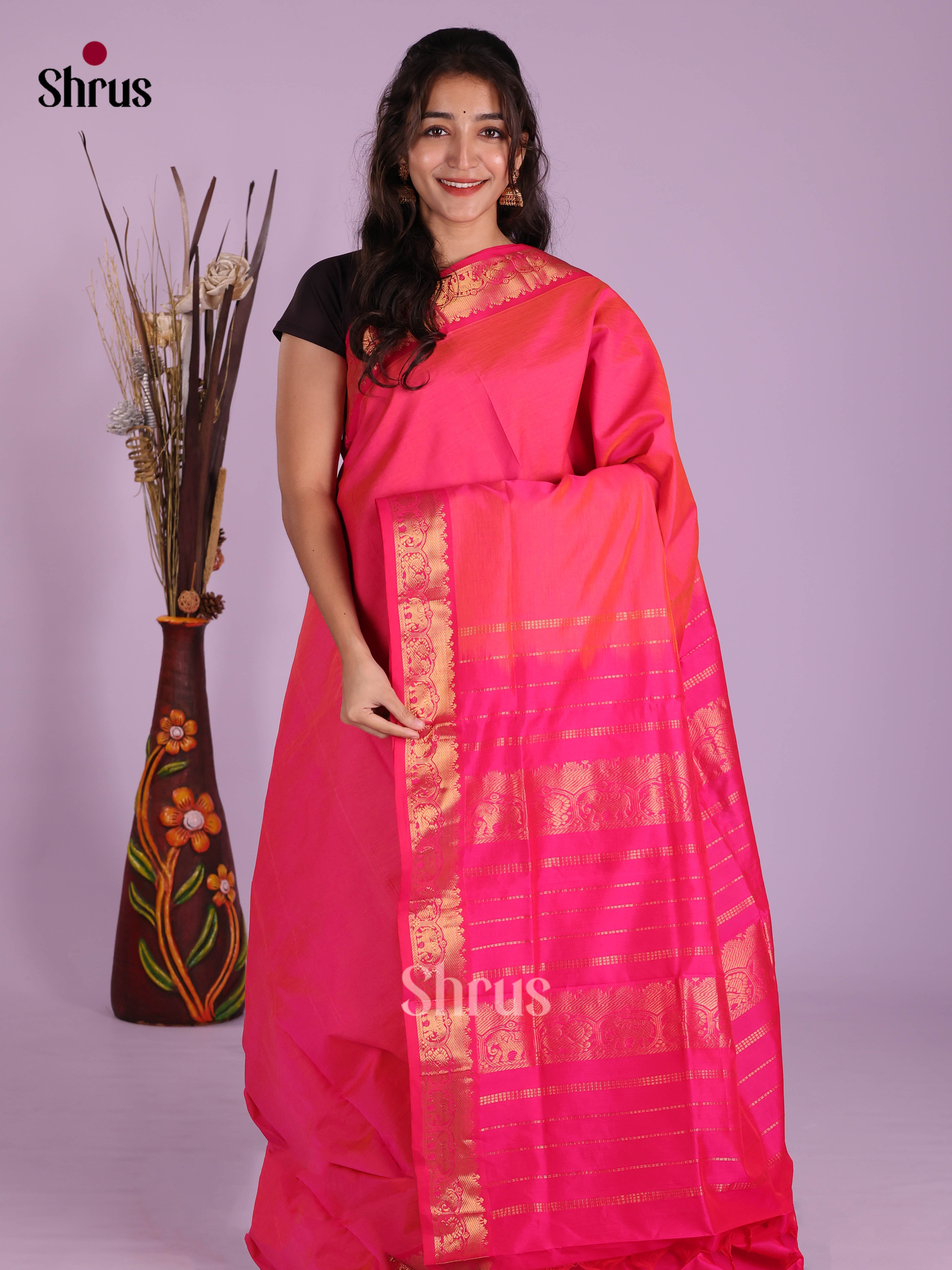 DKS04052 - Silkcotton-halfpure Saree