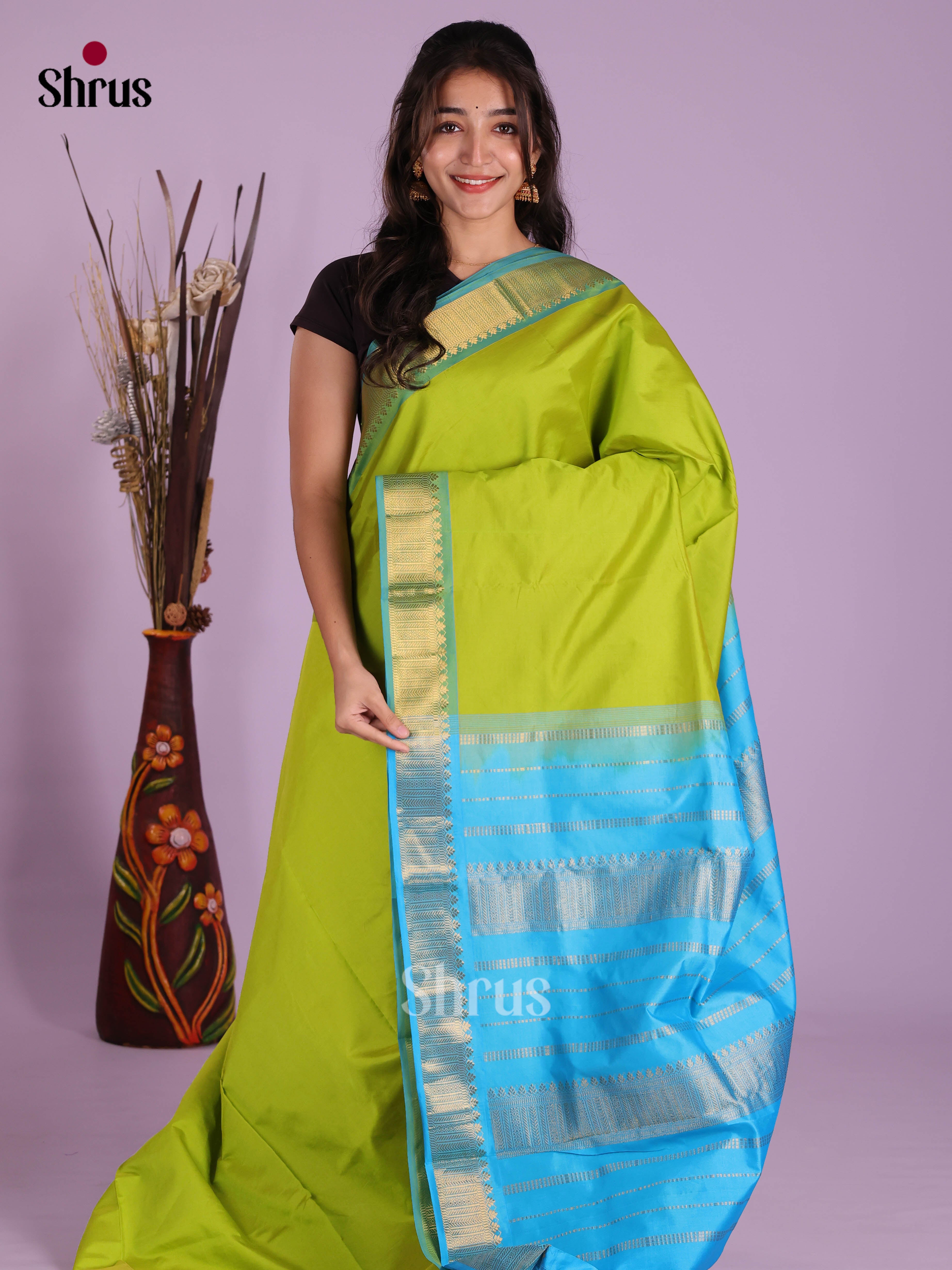 DKS04055 - Silkcotton-halfpure Saree