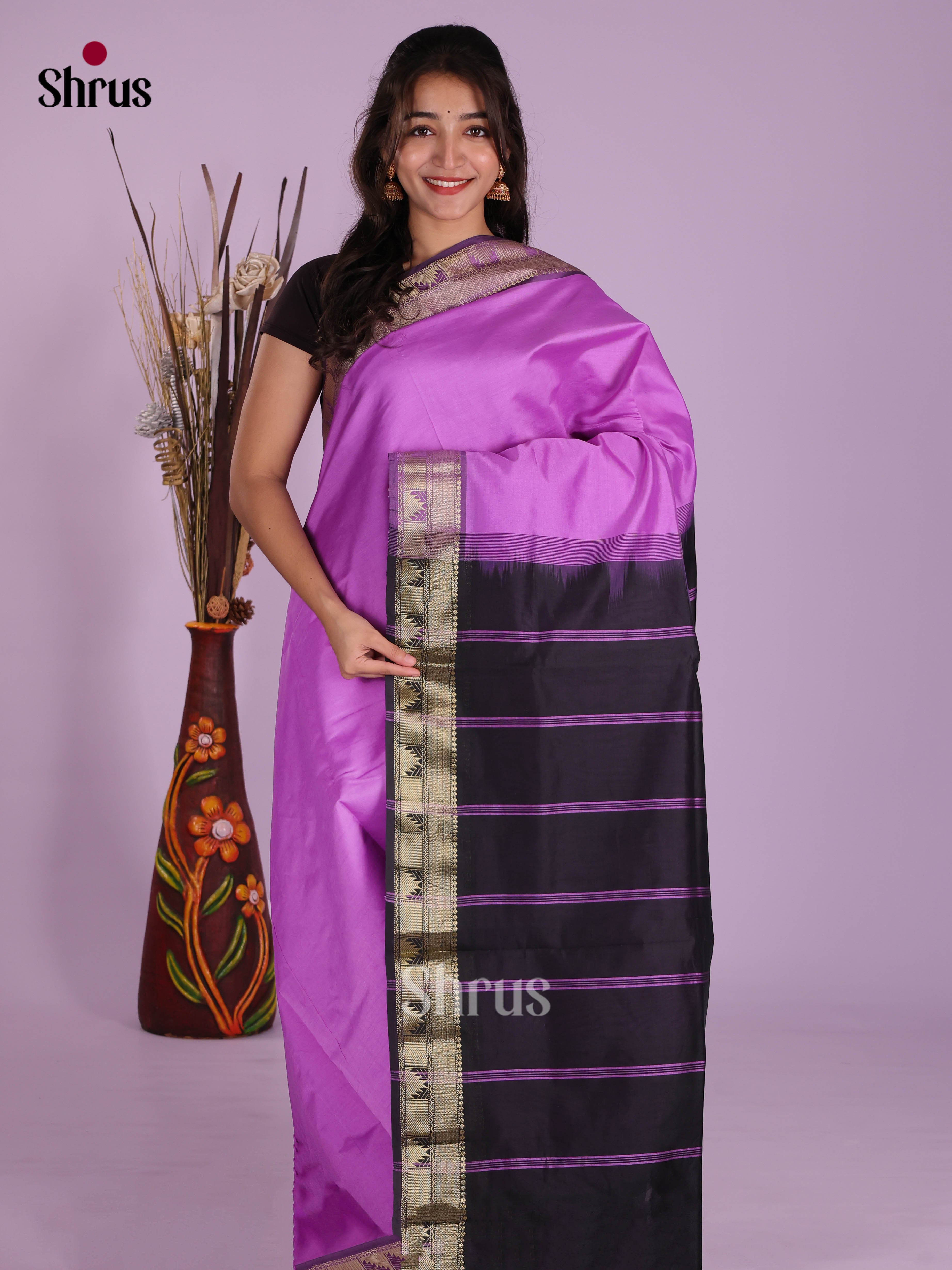 DKS04065 - Silkcotton-halfpure Saree