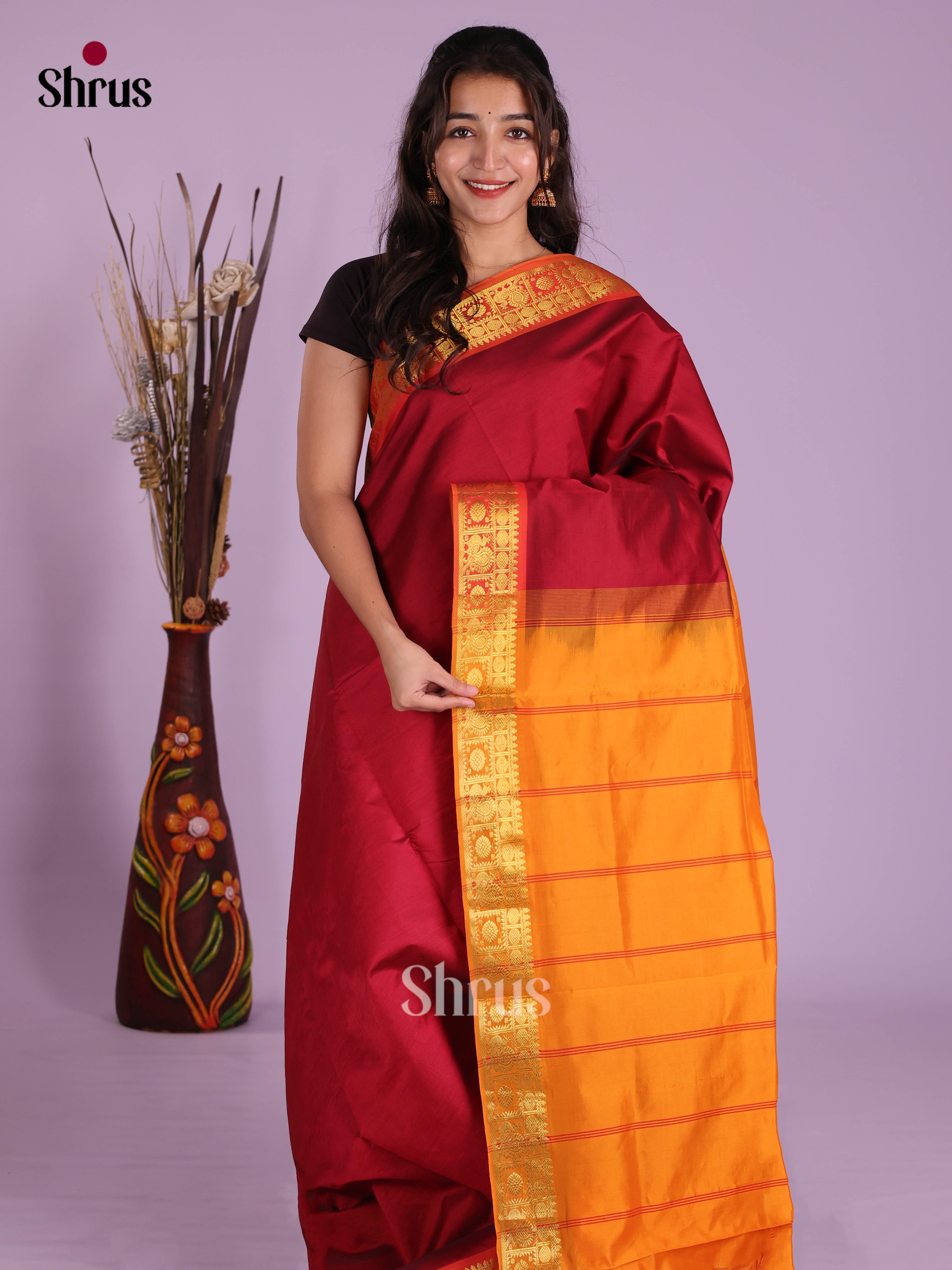 DKS04071 - Silkcotton-halfpure Saree
