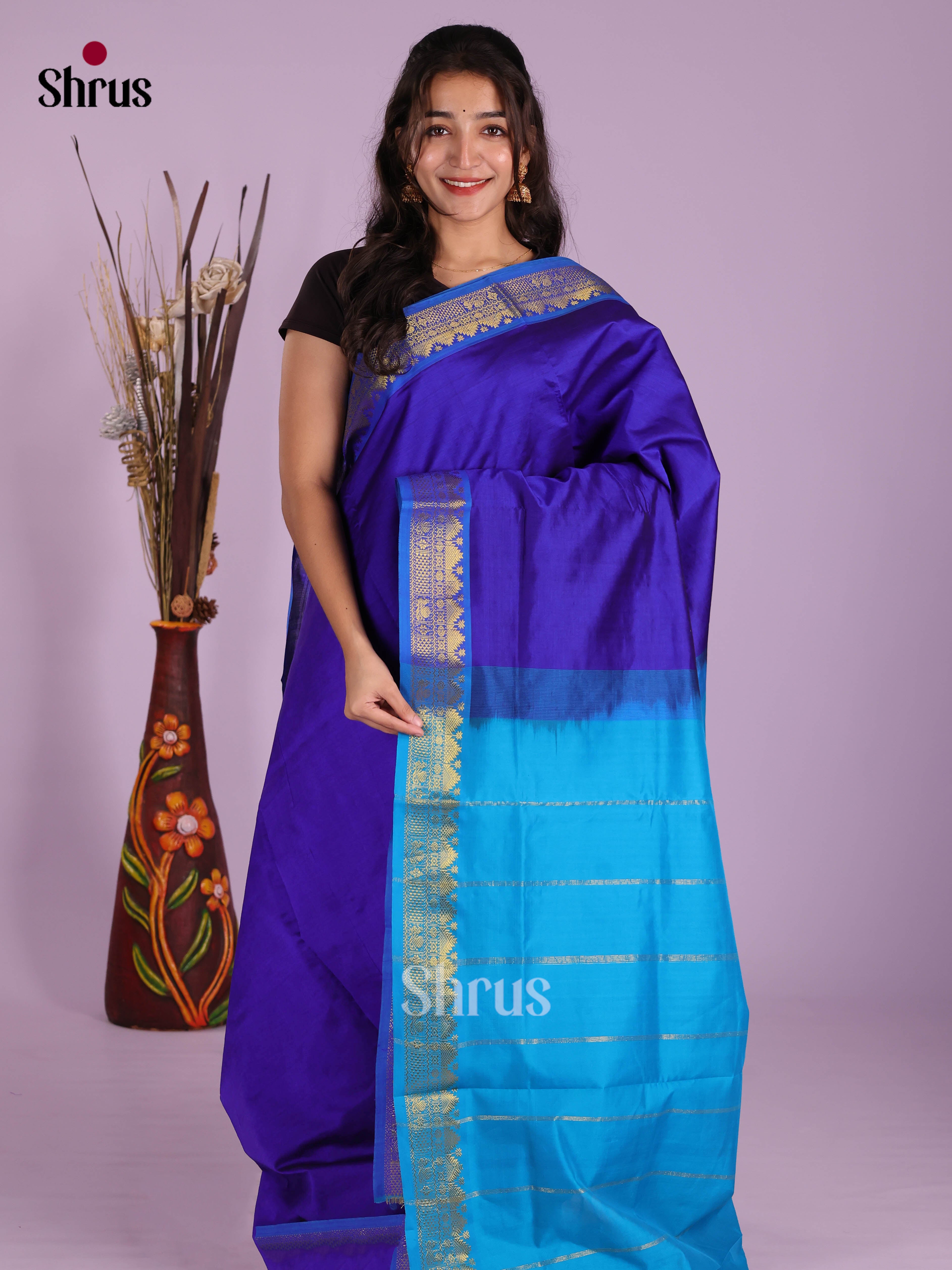 DKS04072 - Silkcotton-halfpure Saree