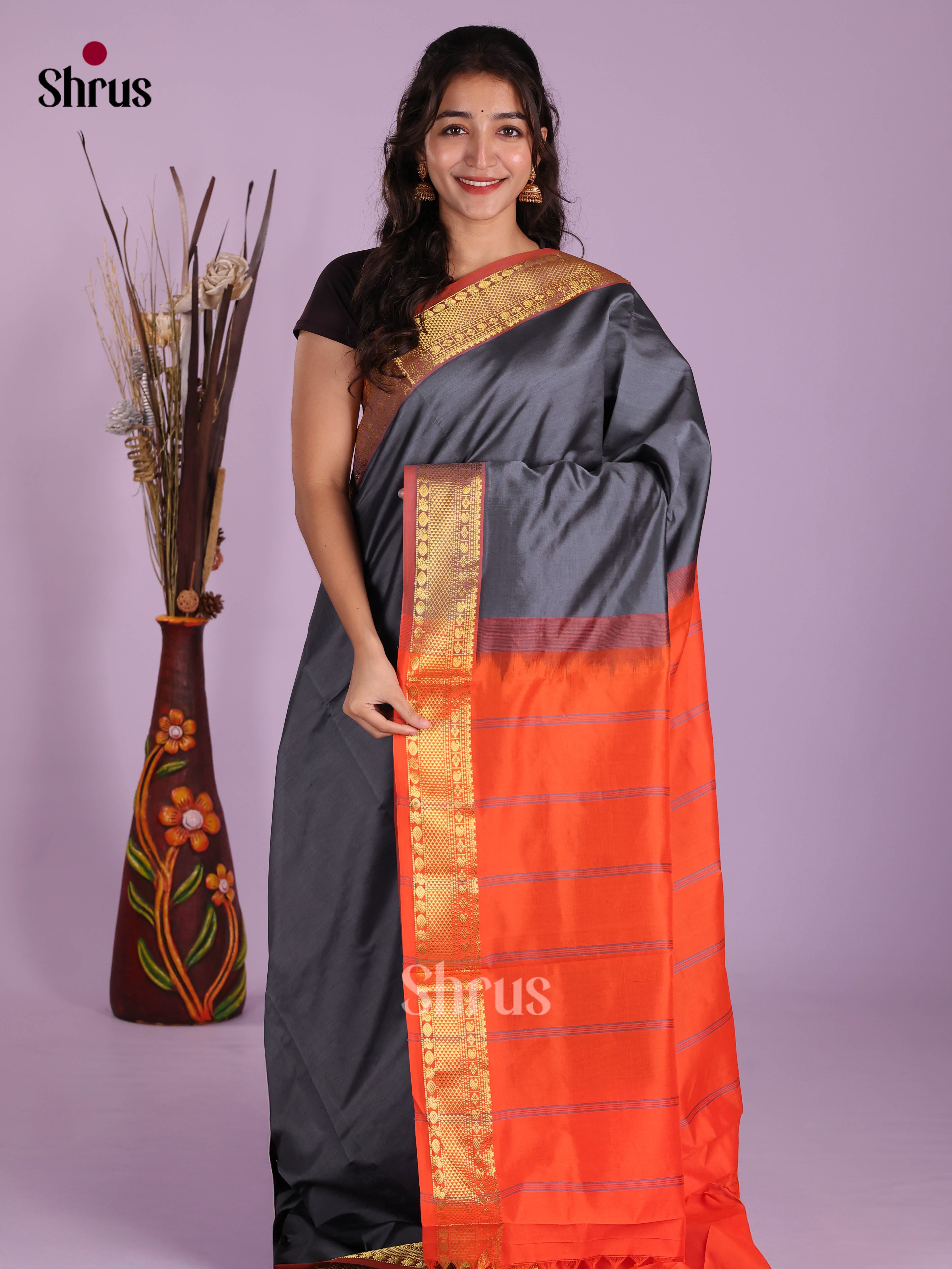 DKS04074 - Silkcotton-halfpure Saree