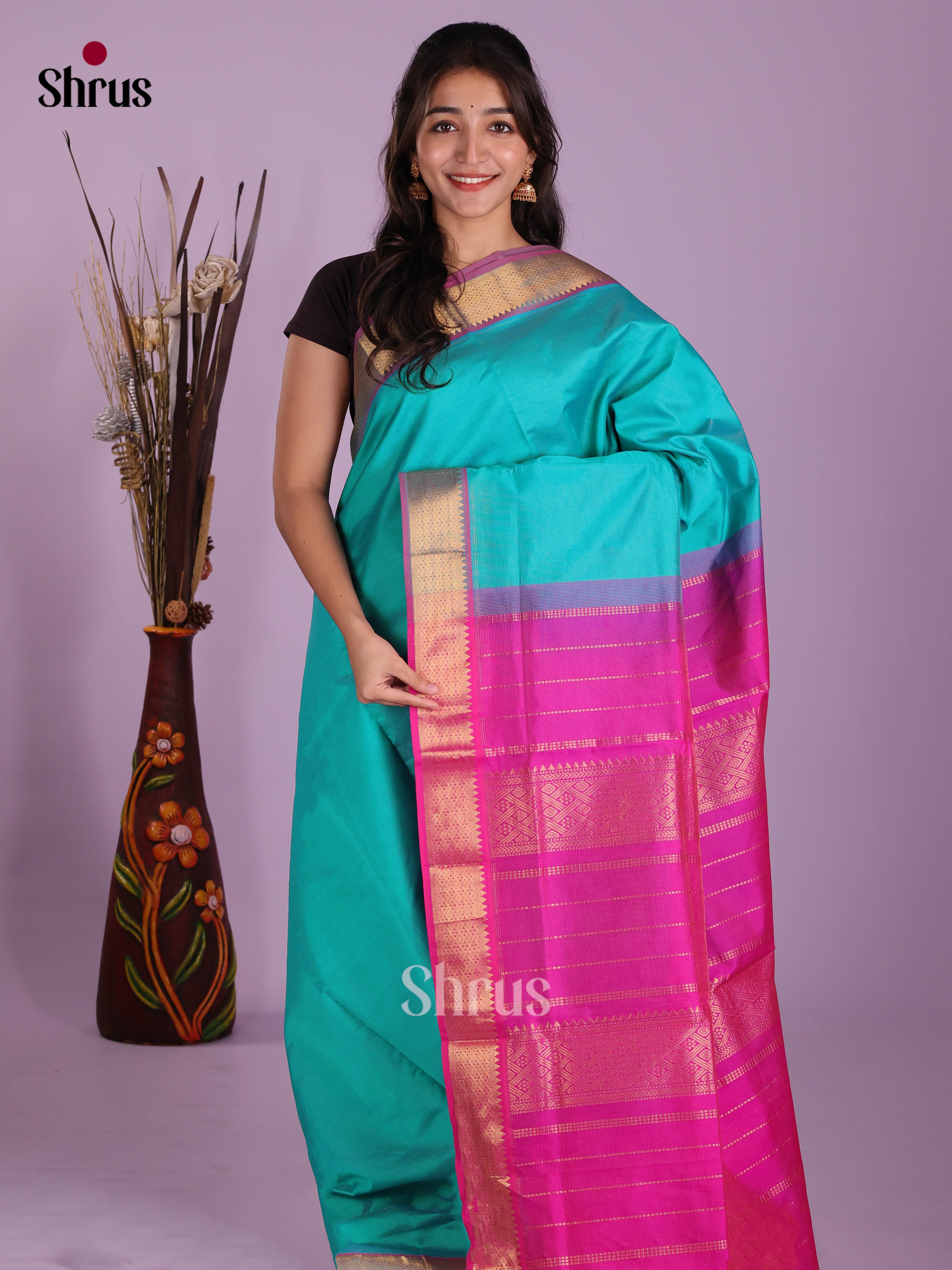 DKS04092 - Silkcotton-halfpure Saree