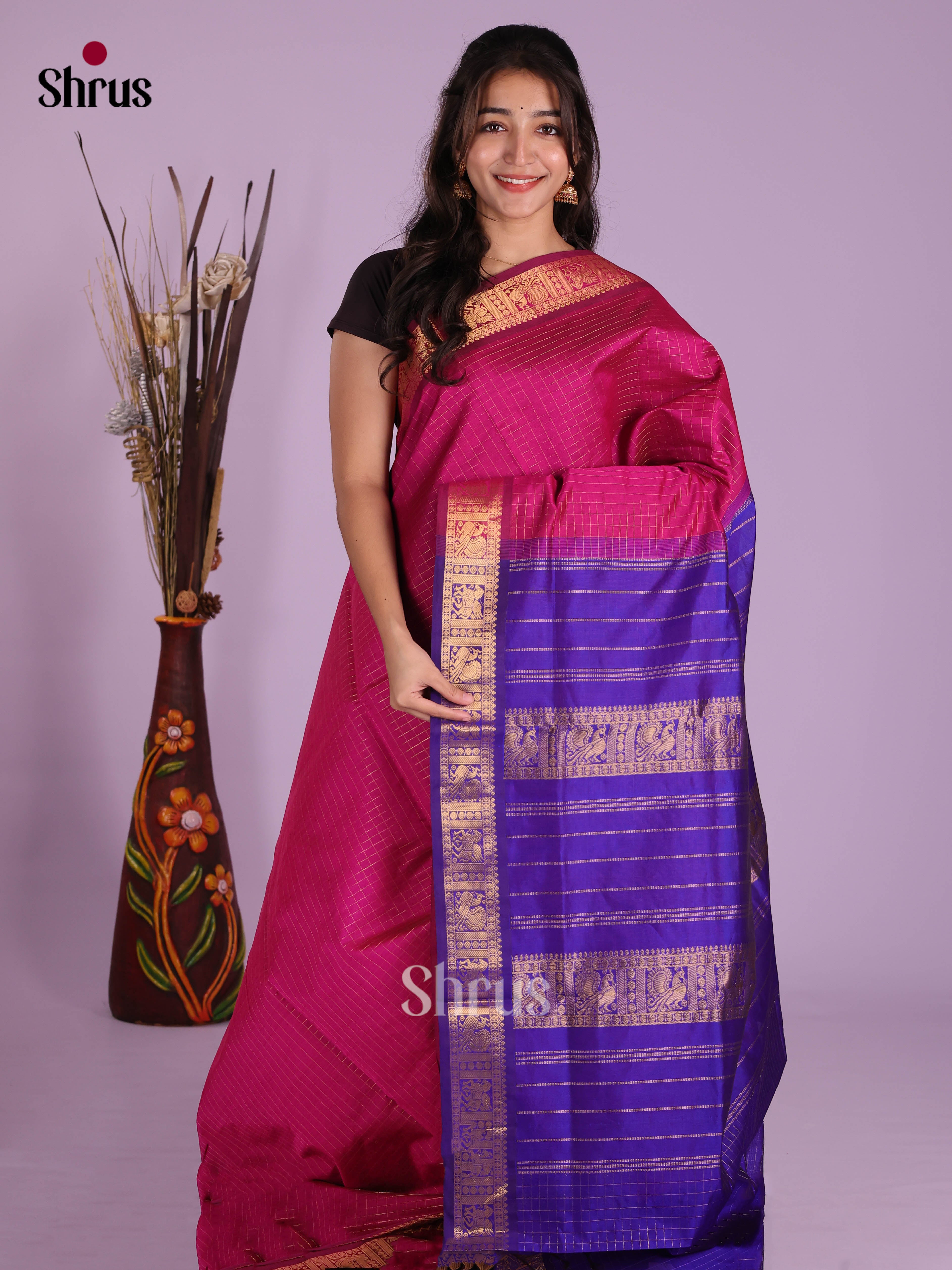 DKS04106 - Silkcotton-halfpure Saree
