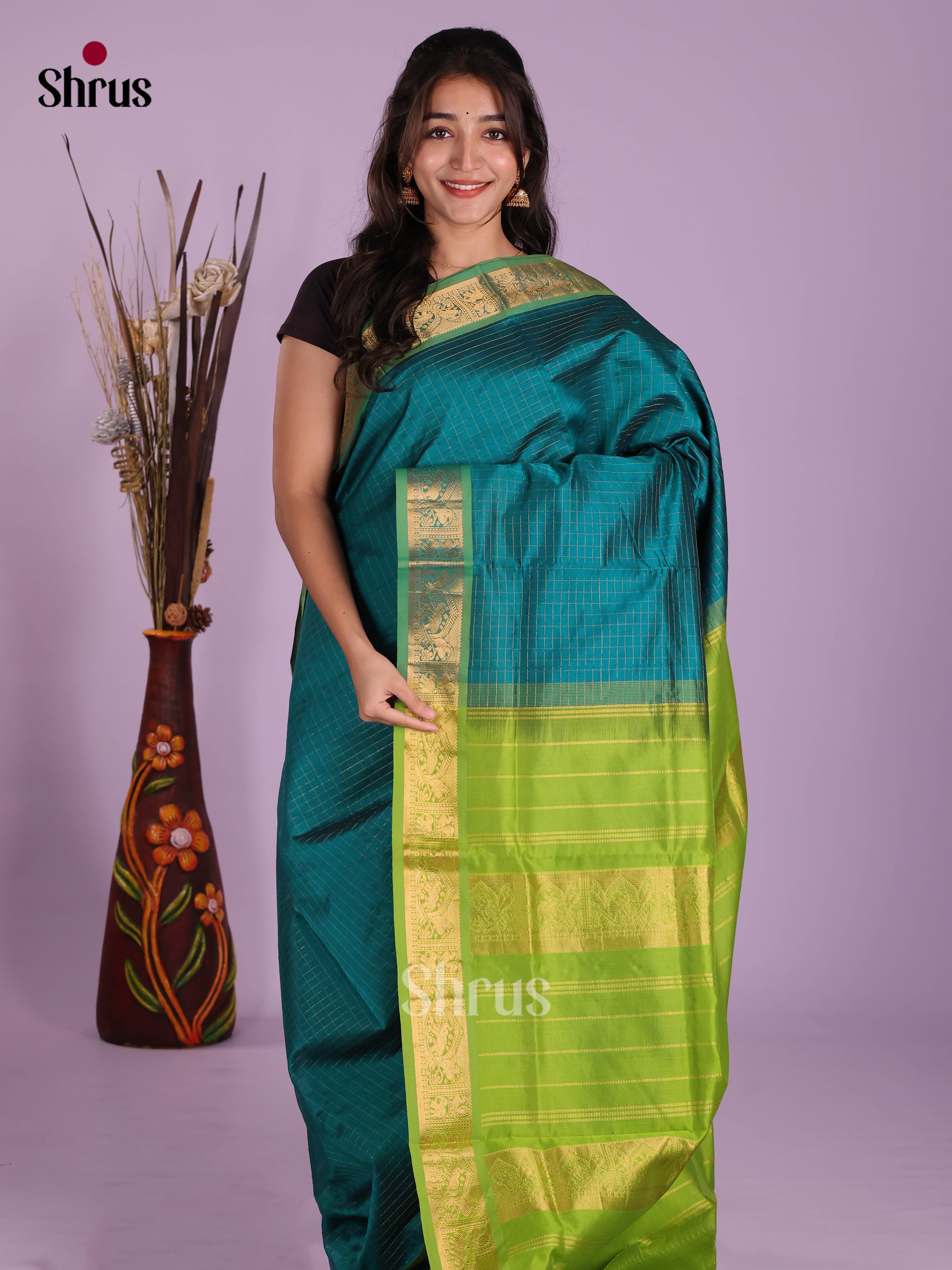 DKS04113 - Silkcotton-halfpure Saree