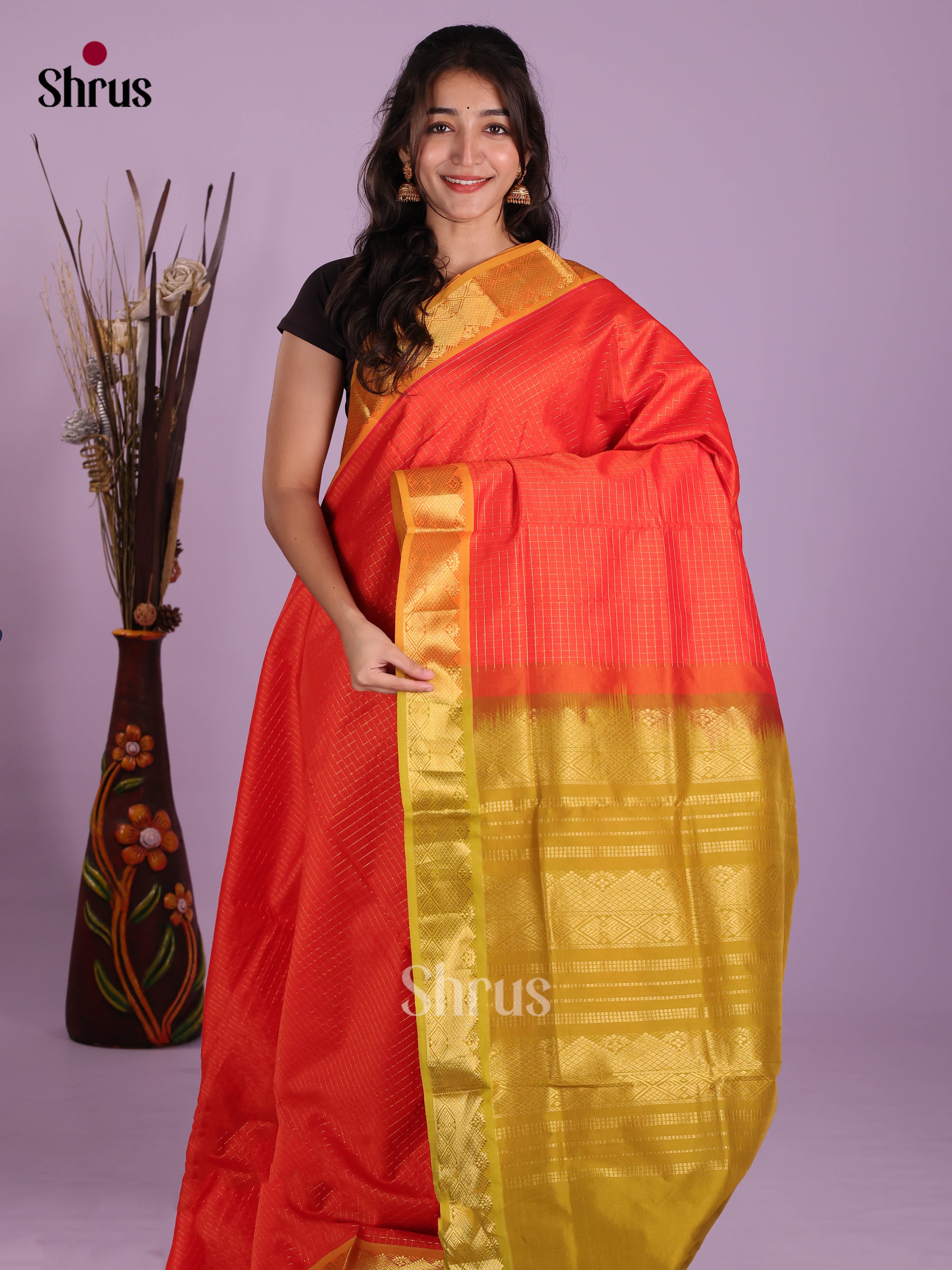 DKS04116 - Silkcotton-halfpure Saree
