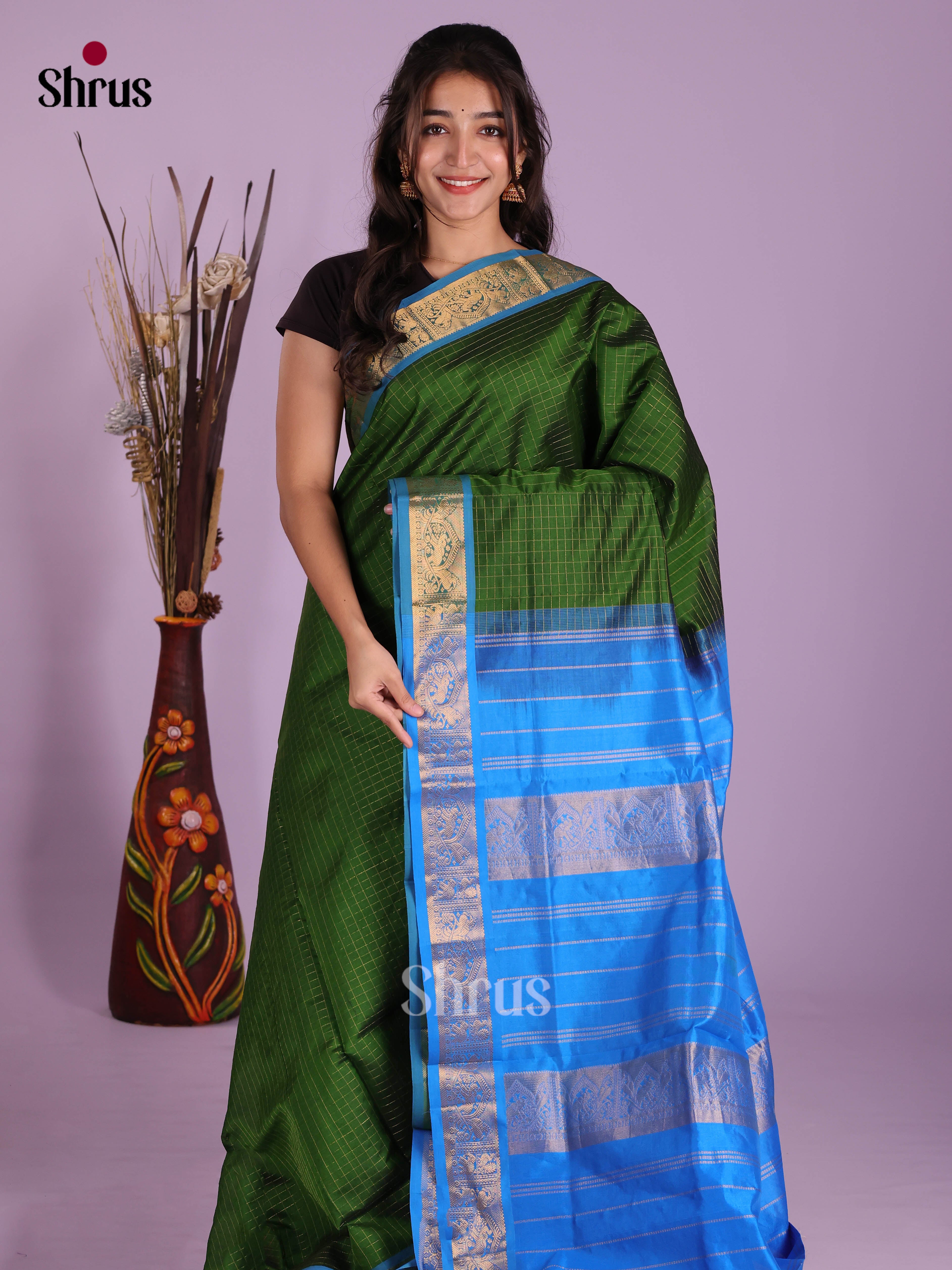 DKS04118 - Silkcotton-halfpure Saree
