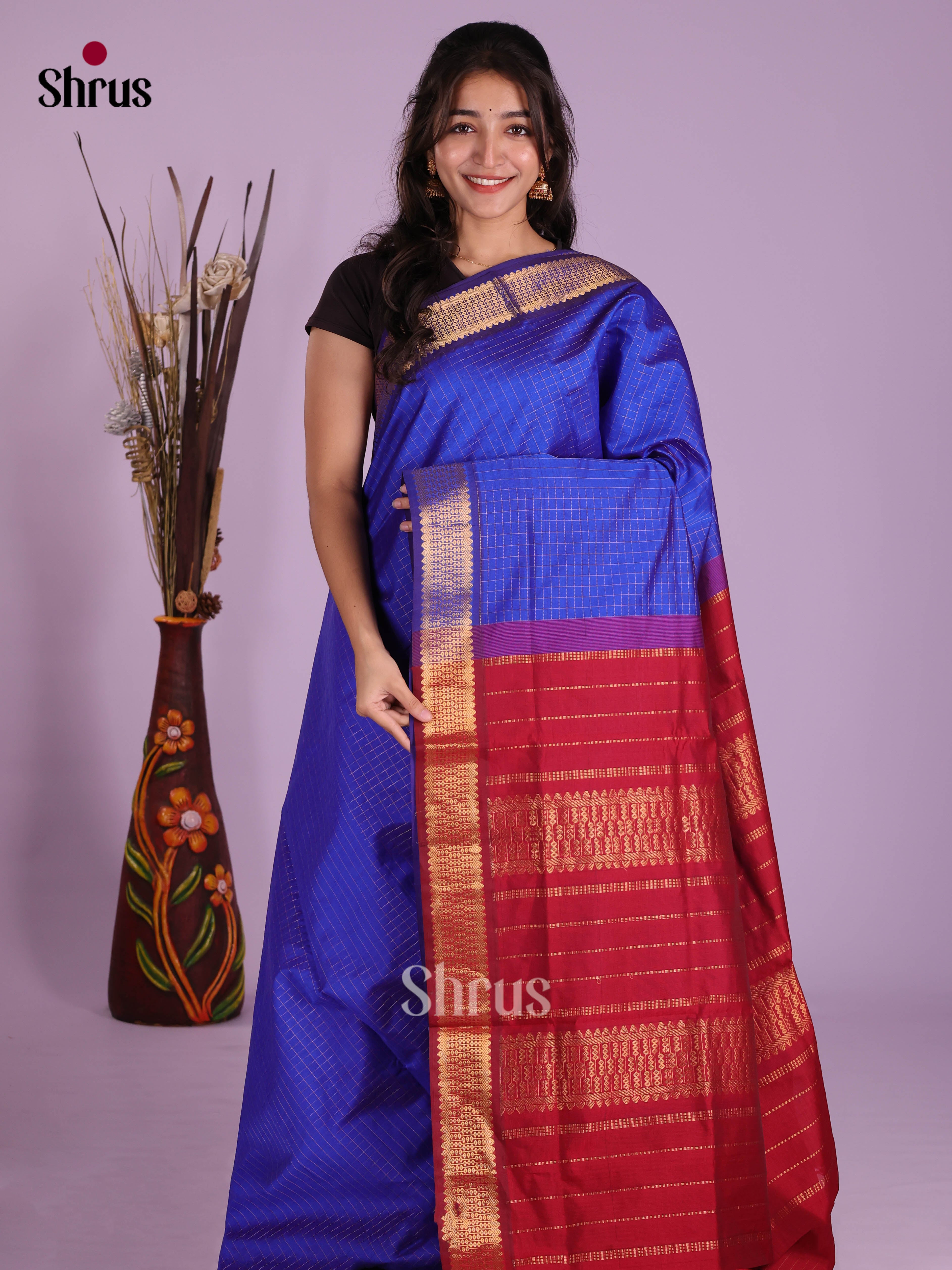 DKS04123 - Silkcotton-halfpure Saree