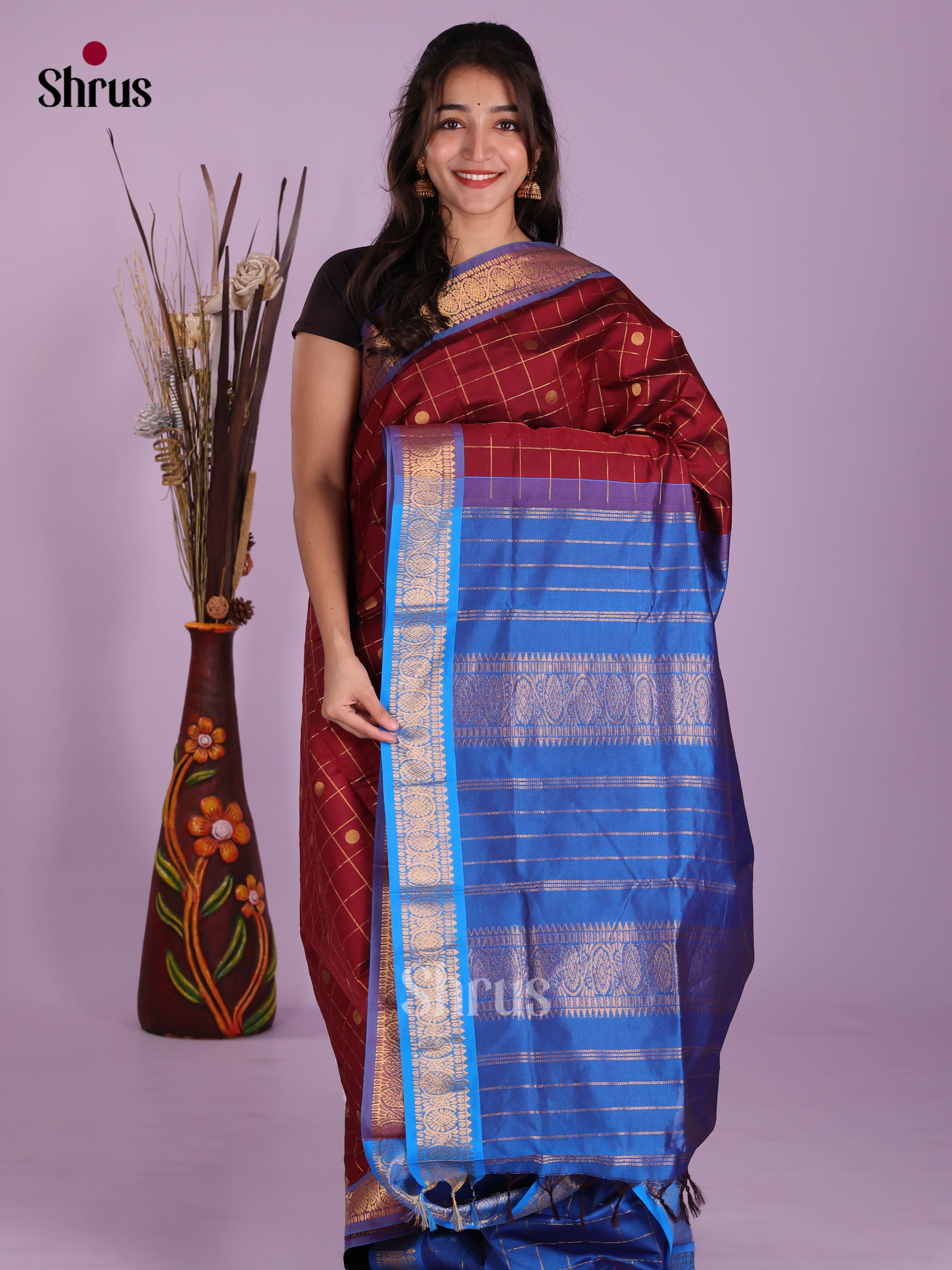 DKS04126 - Silkcotton-halfpure Saree