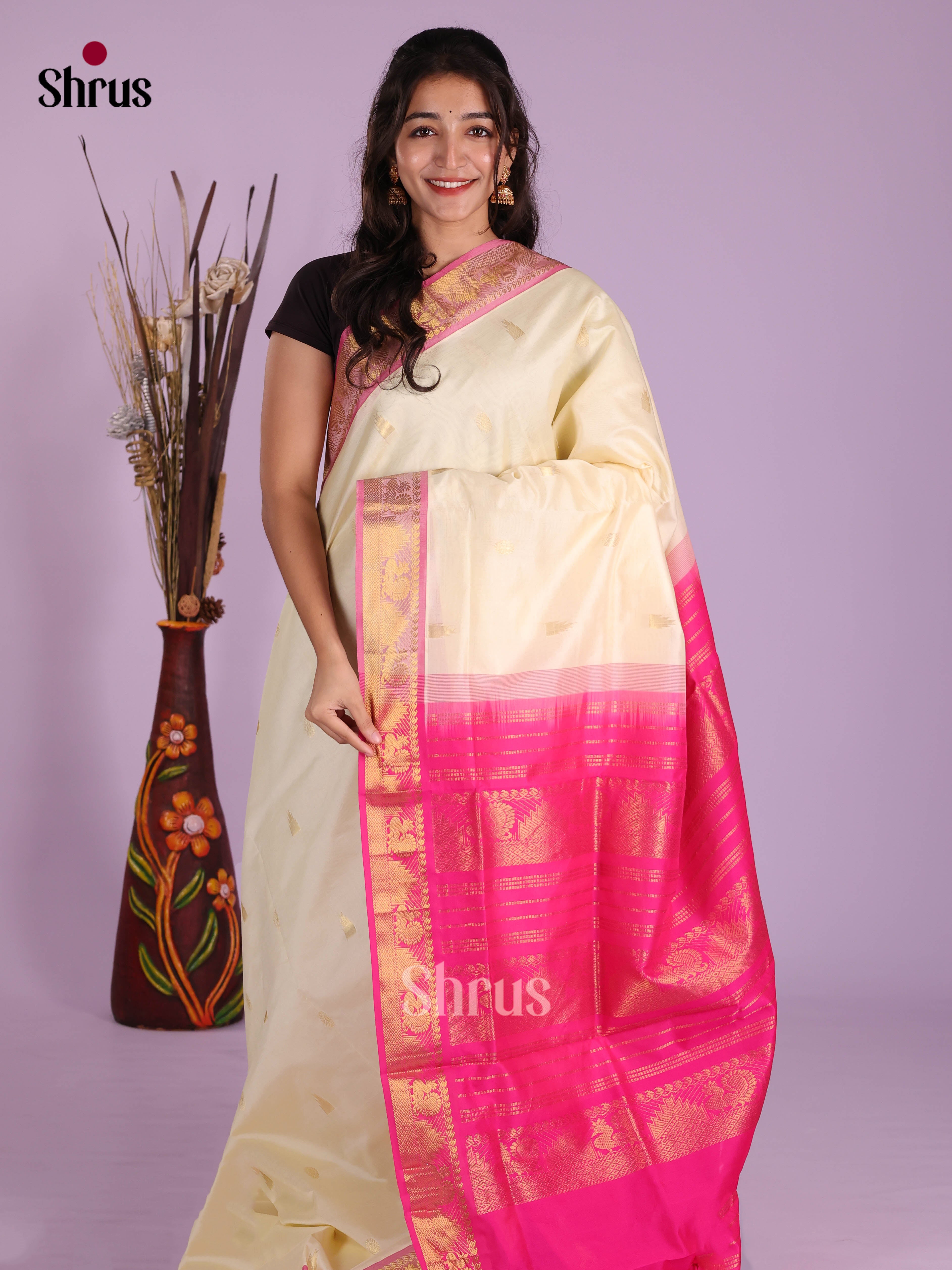 DKS04133 - Silkcotton-halfpure Saree