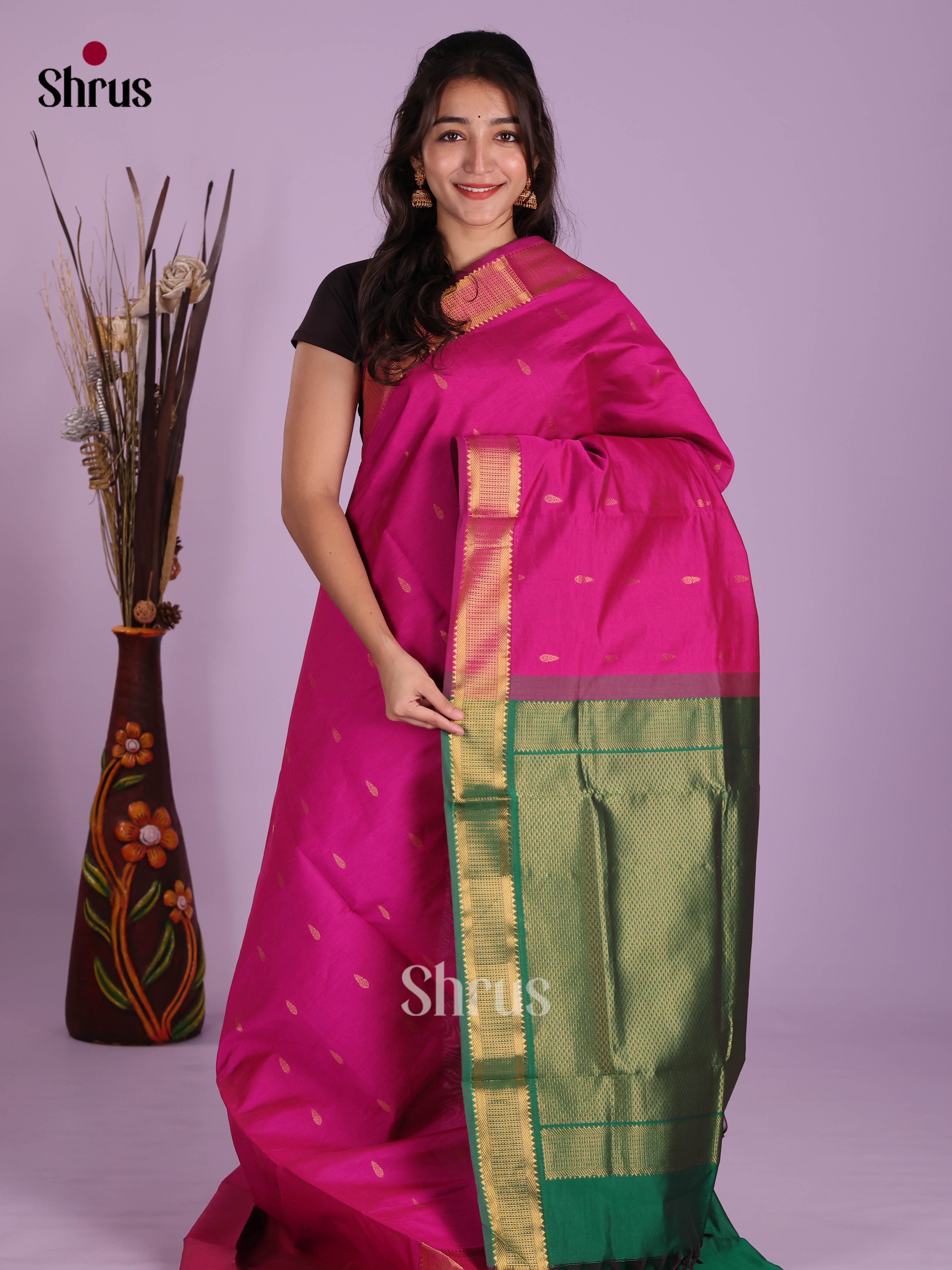 DKS04137 - Silkcotton-halfpure Saree