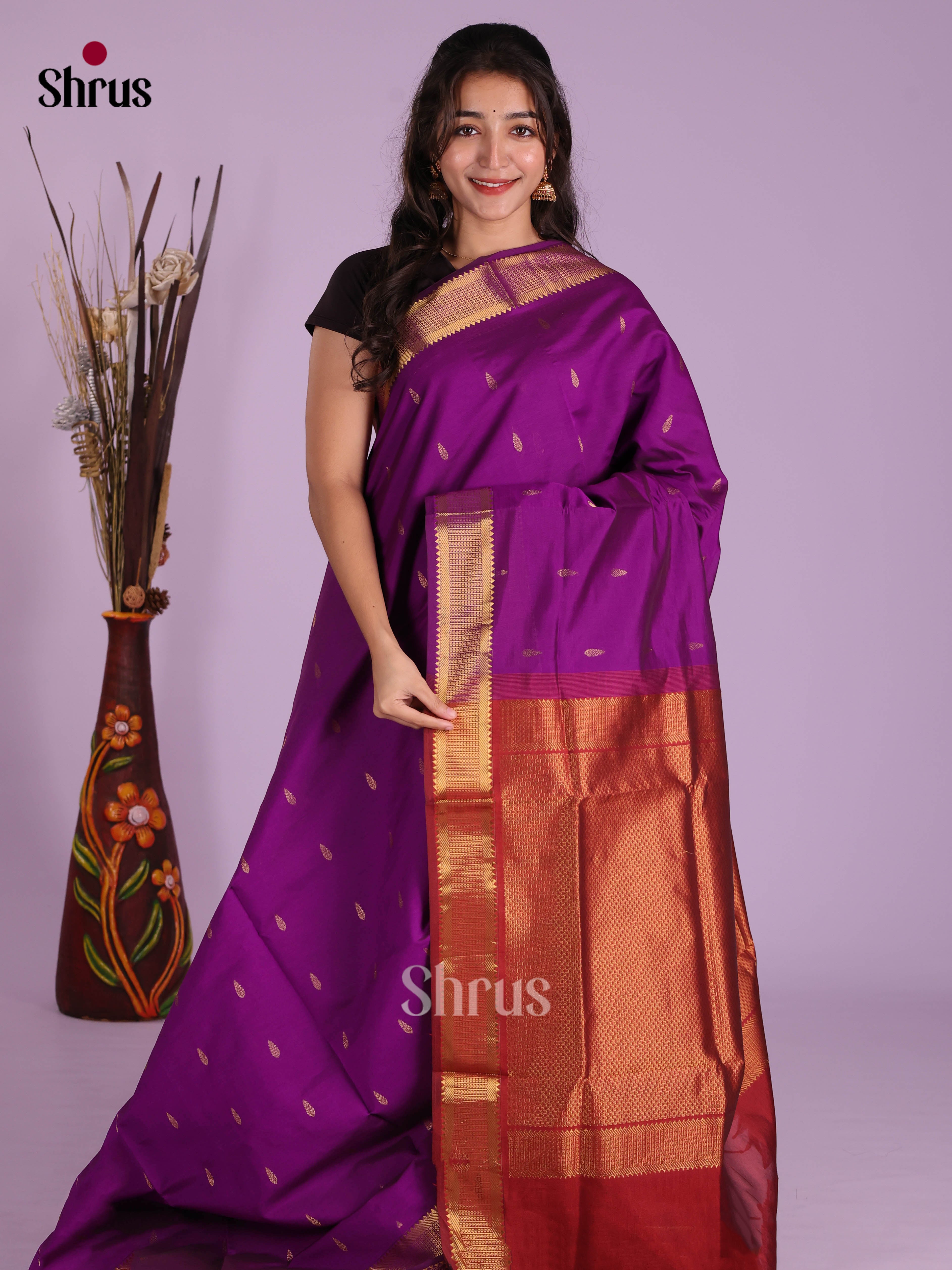 DKS04138 - Silkcotton-halfpure Saree