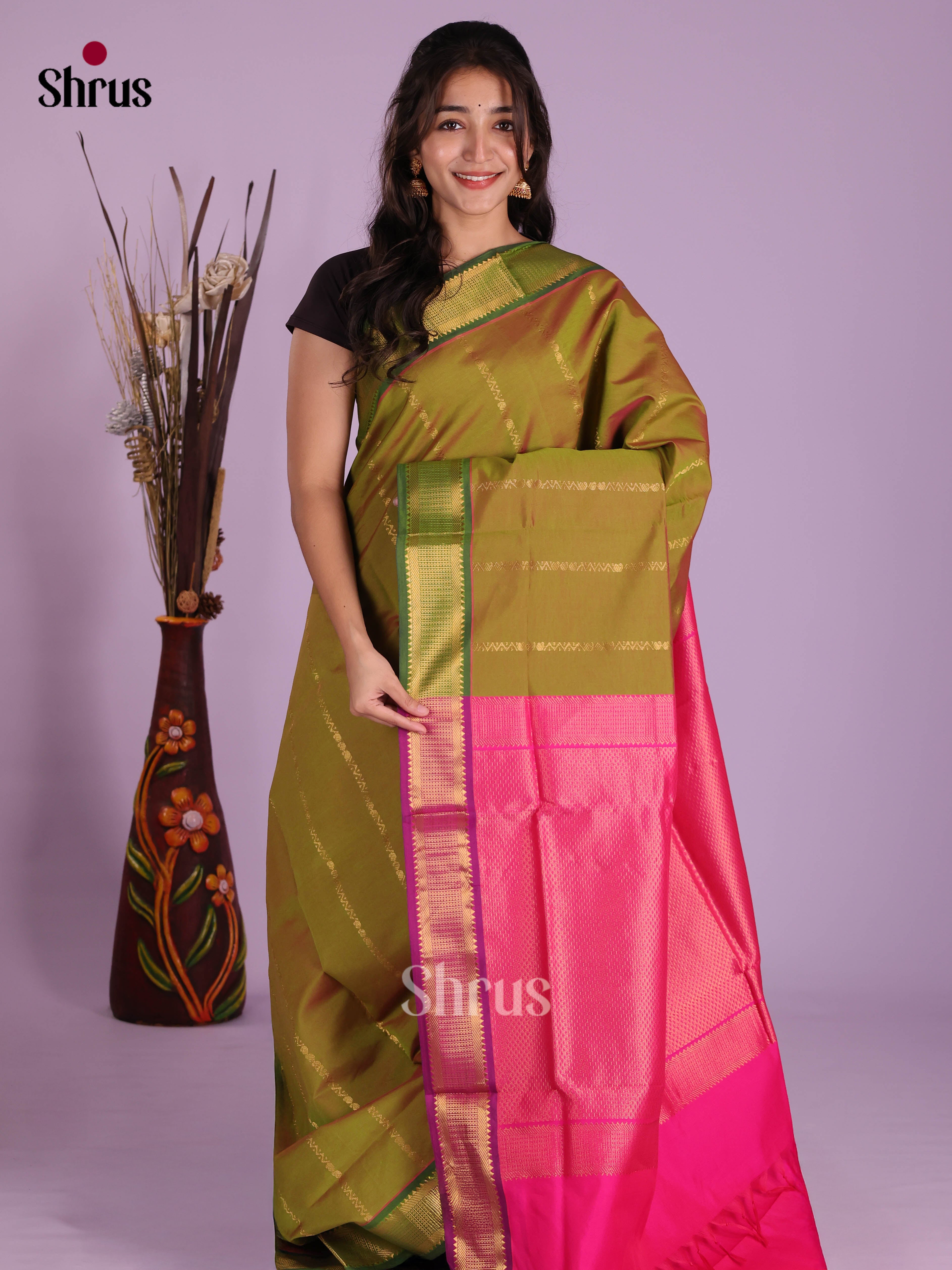 DKS04160 - Silkcotton-halfpure Saree
