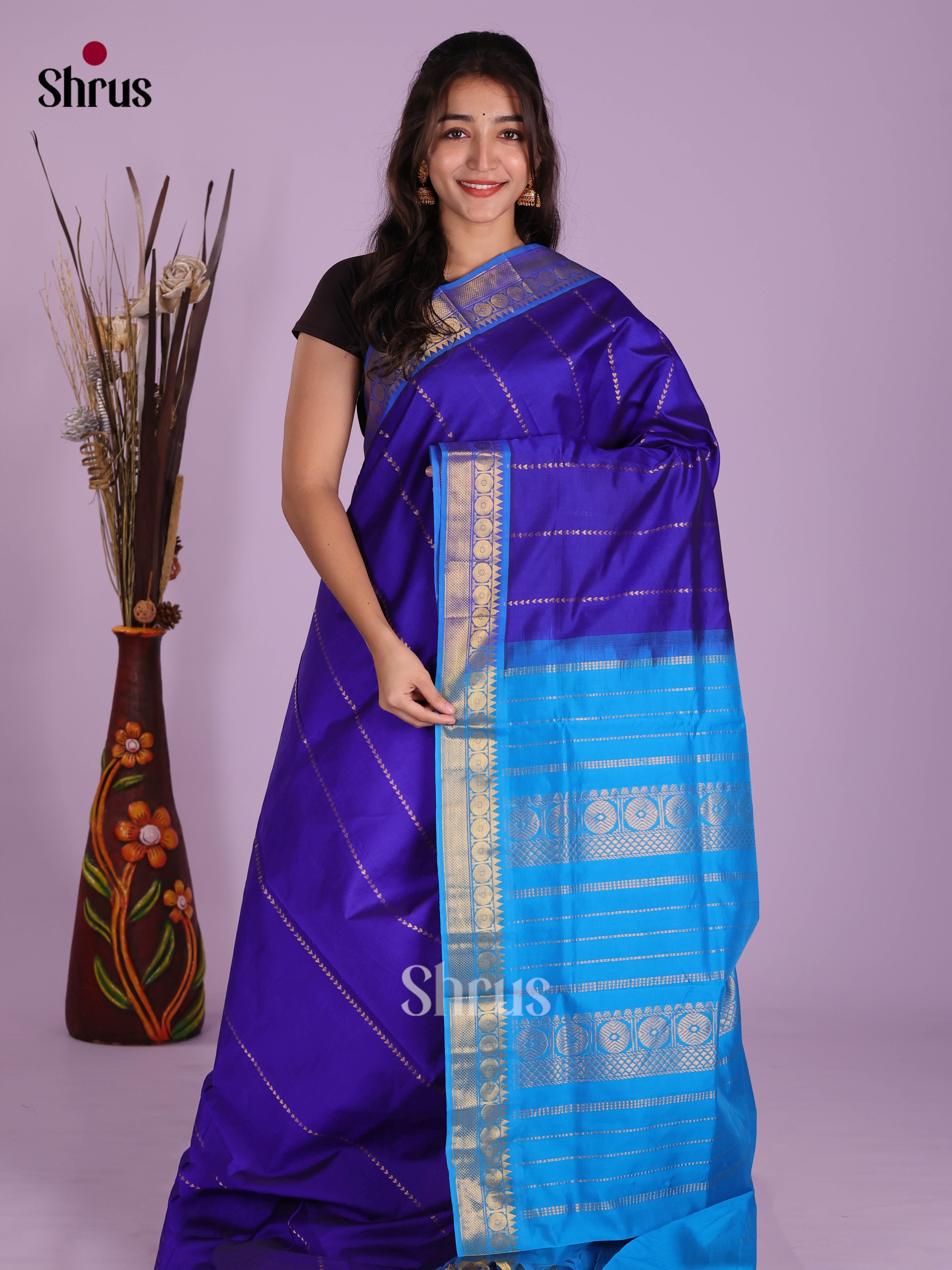DKS04168 - Silkcotton-halfpure Saree