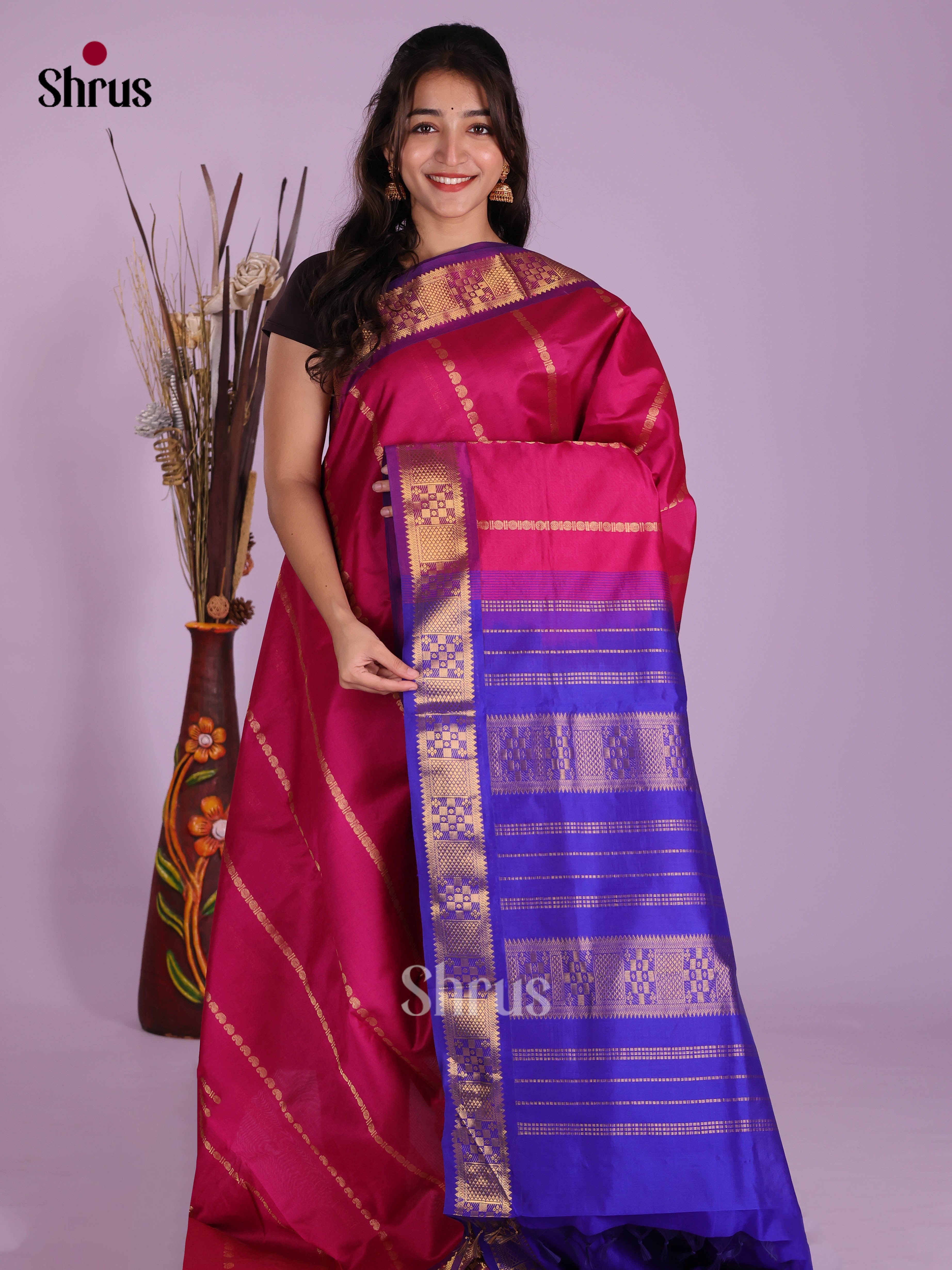 DKS04169 - Silkcotton-halfpure Saree
