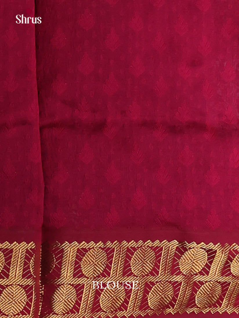 DKS04173 - Silkcotton-halfpure Saree