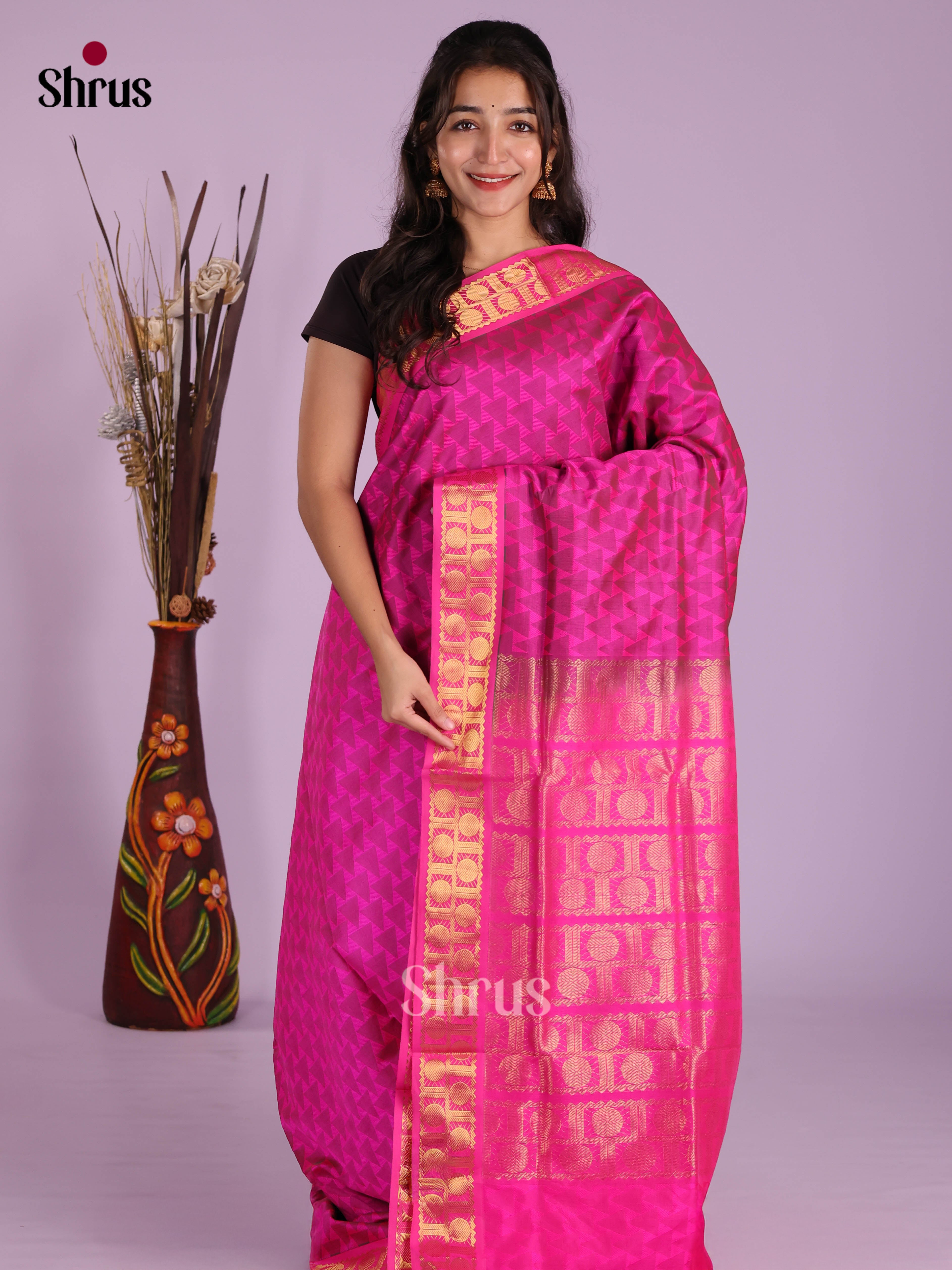DKS04176 - Silkcotton-halfpure Saree