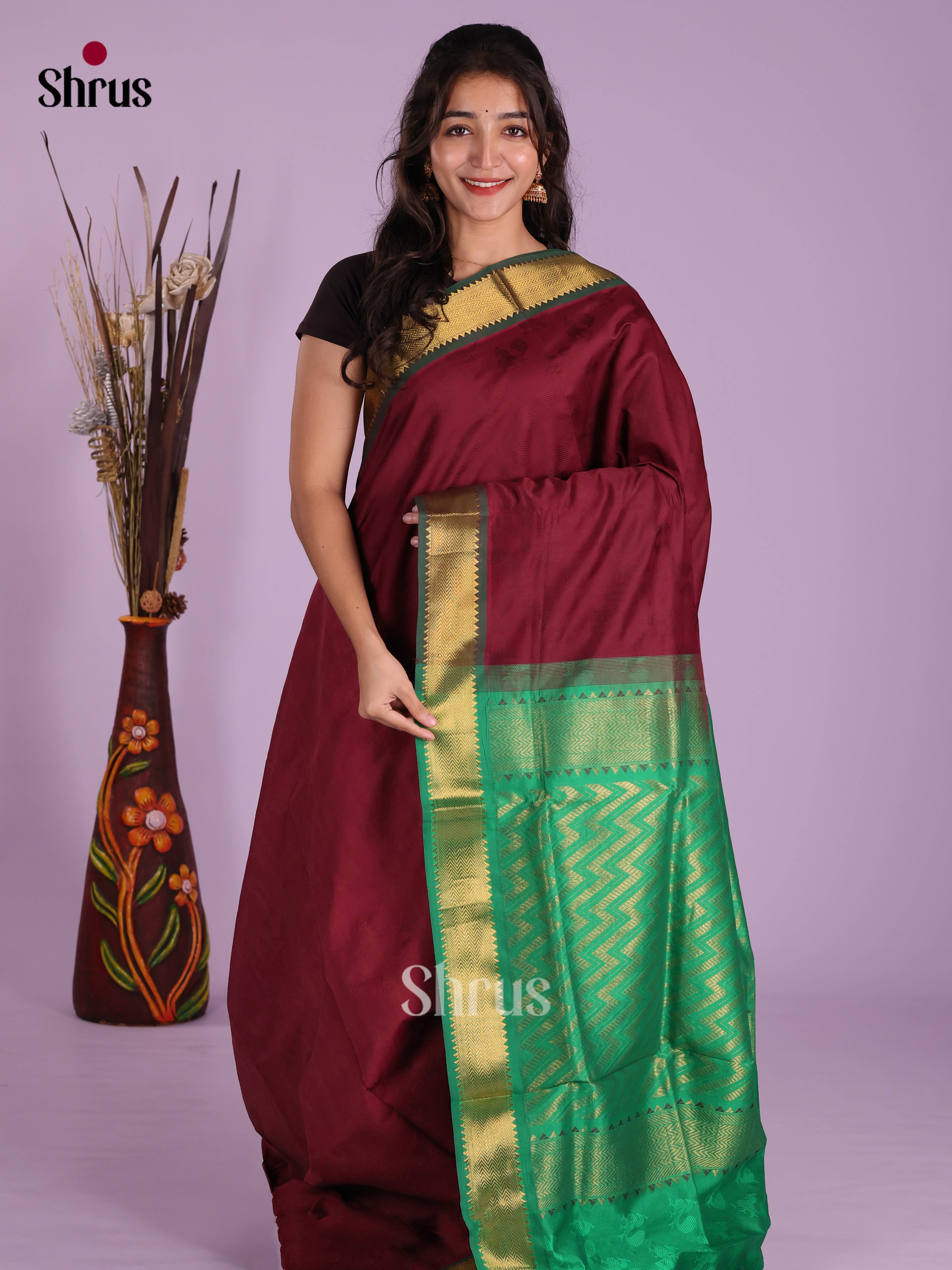 DKS04178 - Silkcotton-halfpure Saree